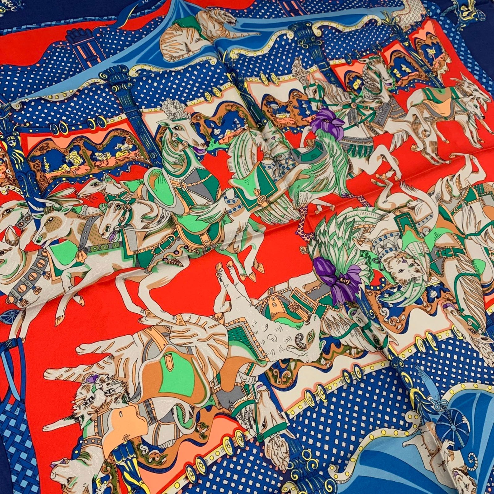 Silk Hermes Scarf - 3