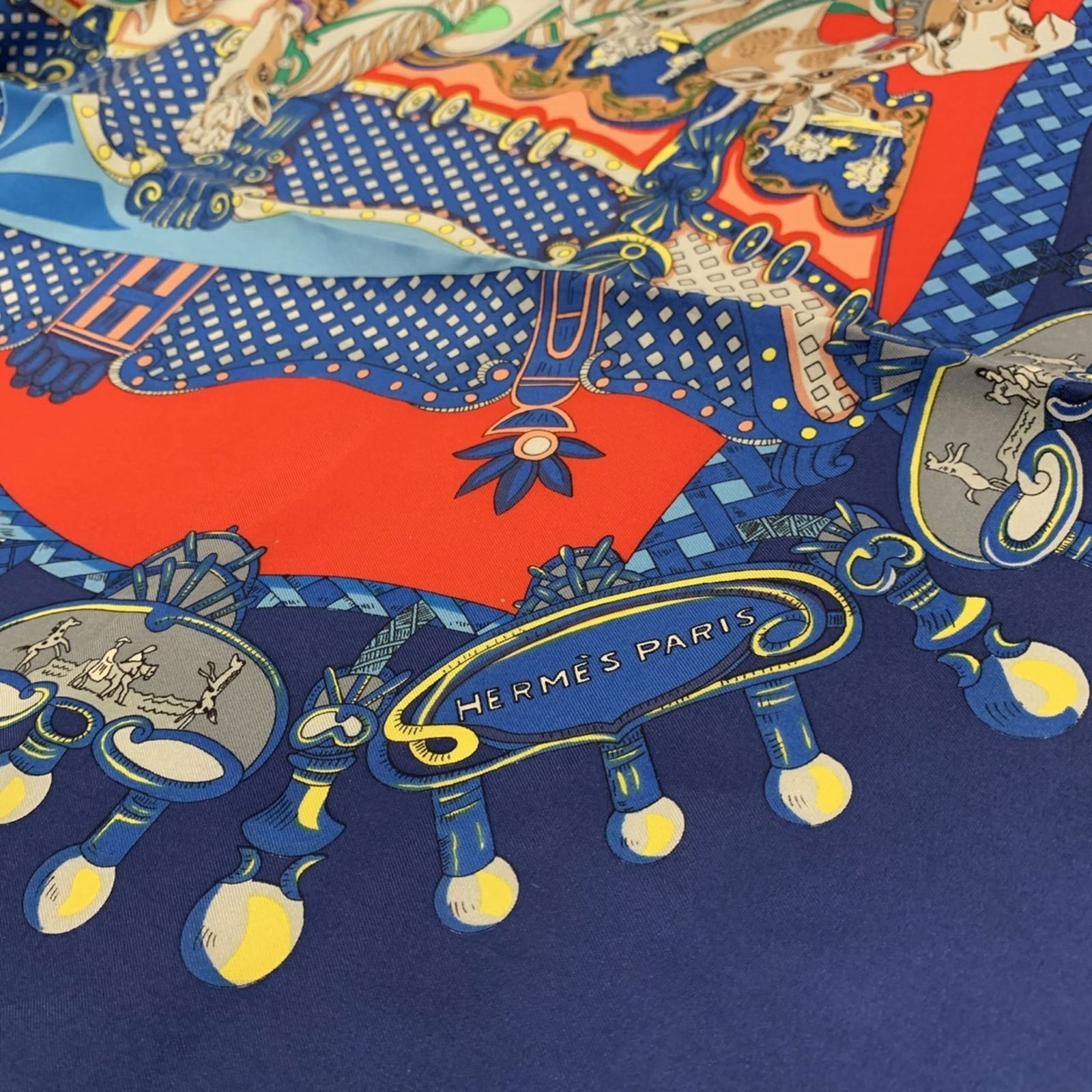 Silk Hermes Scarf - 5