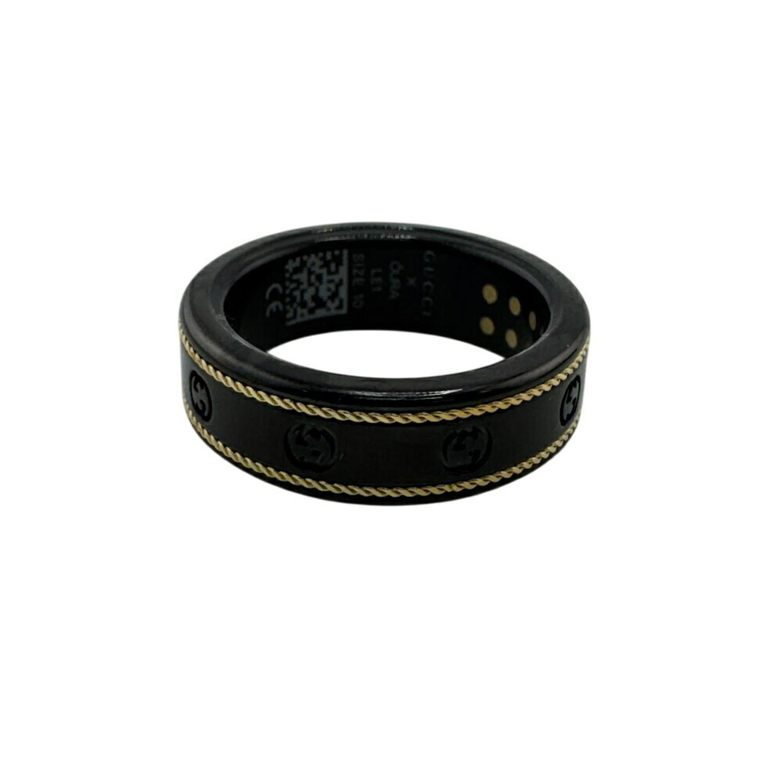 Unisex GUCCI Aura Ring Interlocking G Black: Unisex GUCCI Aura Ring Interlocking G Black This listing features Unisex GUCCI Aura Ring Interlocking G Black. Item specifics are provided below. Item Specifics: Brand: Gucci Gender: Women,Men Color: