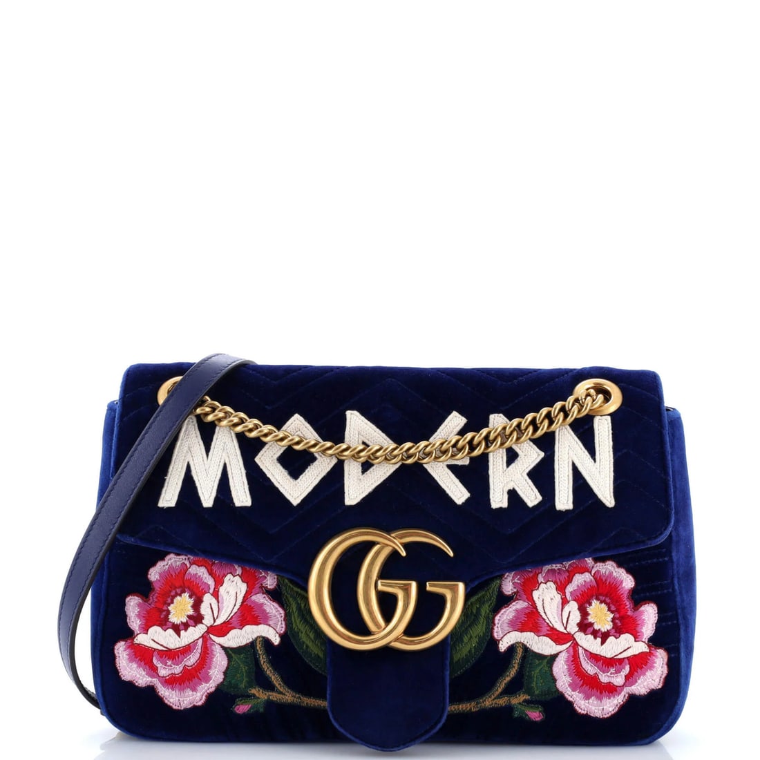 Medium Gucci GG Marmont Flap Bag Embroidered Matelasse Velvet: Medium Gucci GG Marmont Flap Bag Embroidered Matelasse Velvet This listing features Medium Gucci GG Marmont Flap Bag Embroidered Matelasse Velvet. Item specifics are provided below. Item Specifics:
