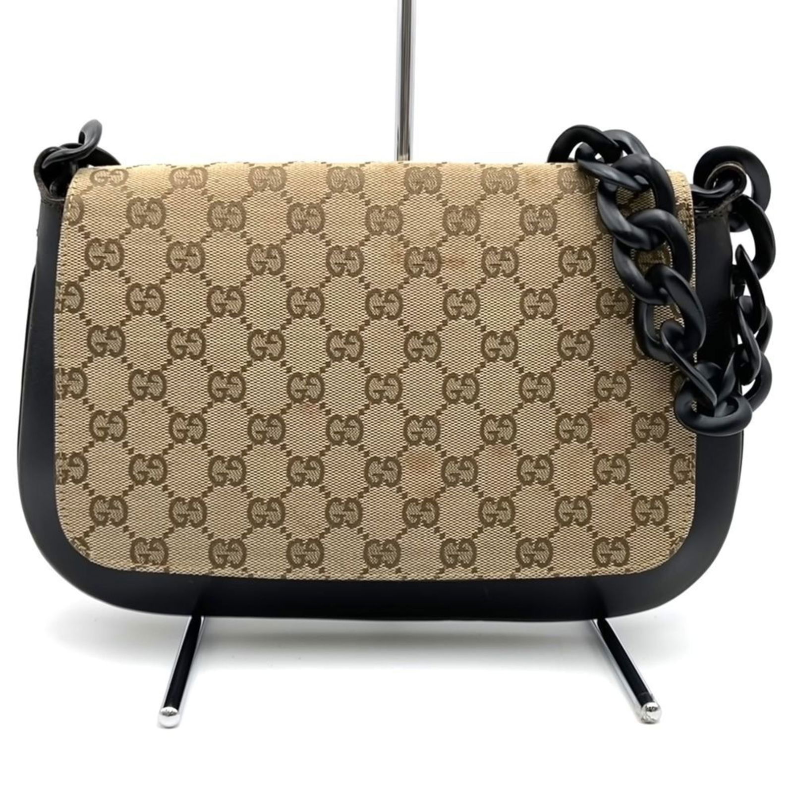 Leather - Gucci Shoulder Bag Gg Canvas: Leather - Gucci Shoulder Bag Gg Canvas This listing features Leather - Gucci Shoulder Bag Gg Canvas. Item specifics are provided below. Item Specifics: Brand: Gucci Type: Shoulder Bag Material: Gg