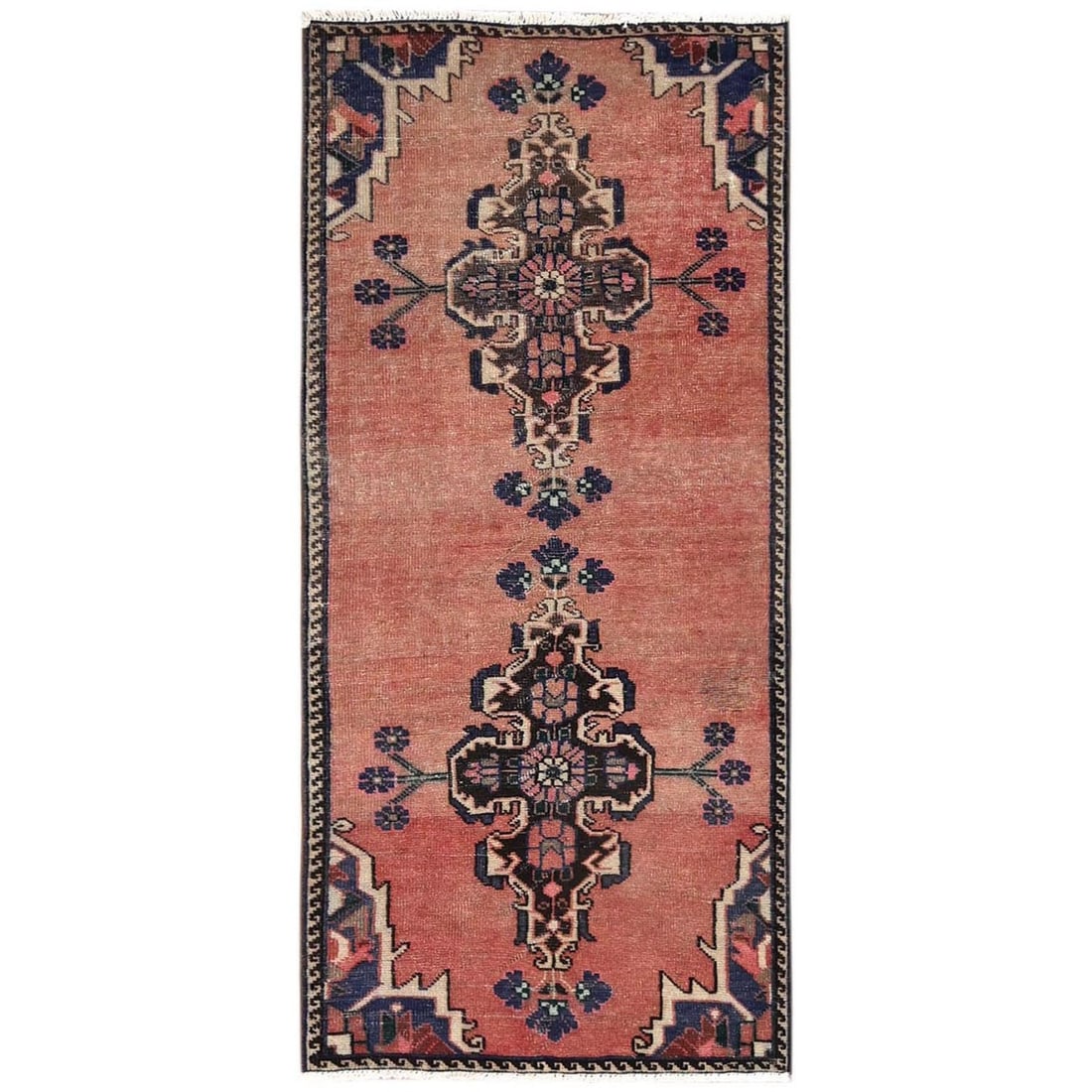 Wool 3'x6'8" Brown Vintage Zoroastrian with Open Field Design Hand Knotted: Wool 3'x6'8" Brown Vintage Zoroastrian with Open Field Design Hand Knotted This listing features Wool 3'x6'8" Brown Vintage Zoroastrian with Open Field Design Hand Knotted. Item specifics are