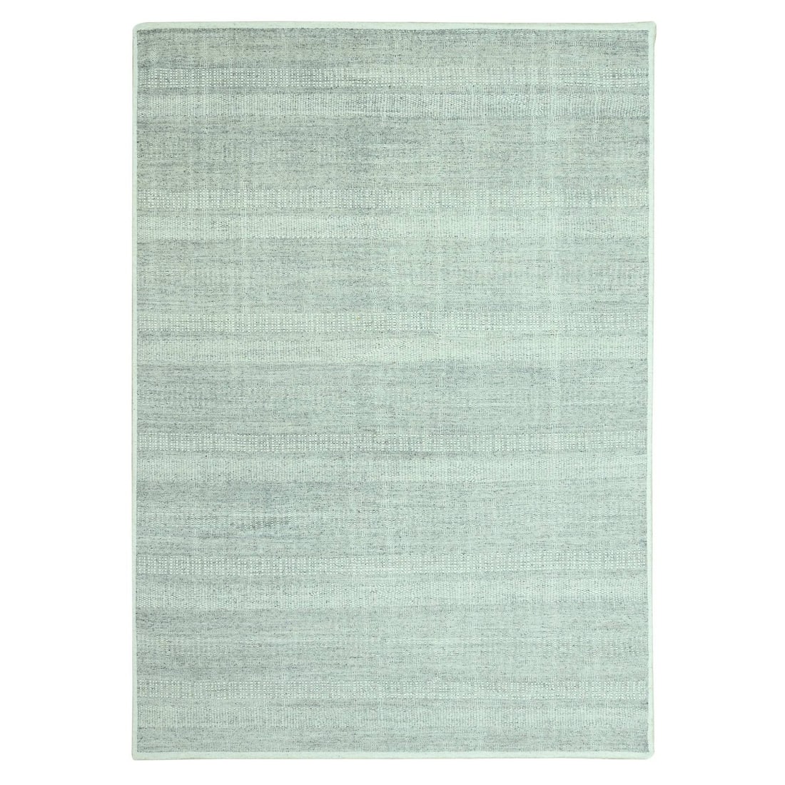Design Hand Knotted Rug 9'1"x12'2" Gray Wool Oxidized & Distressed Grass (1 of 10)