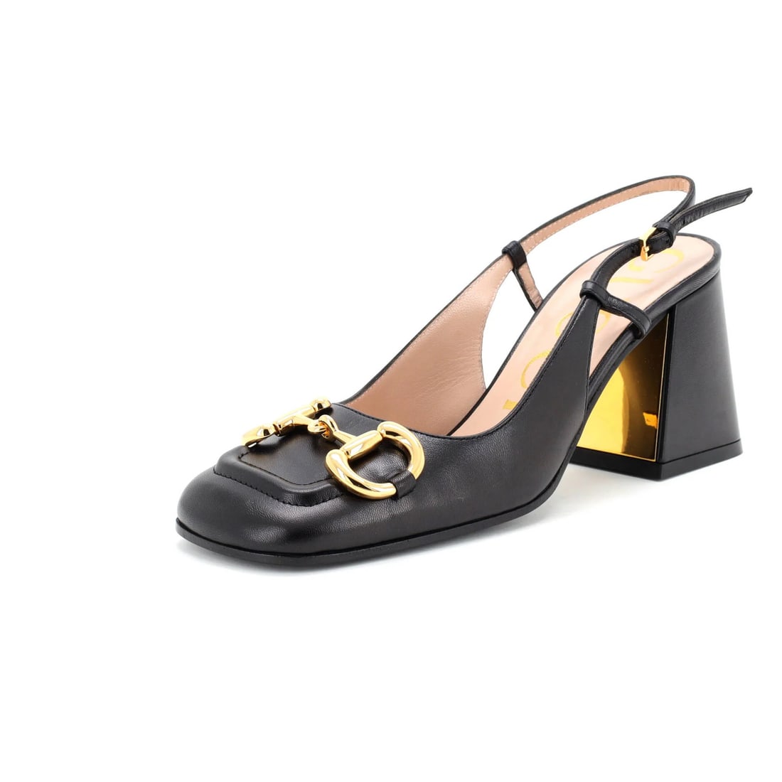 Leather Gucci Women's Horsebit Slingback Pumps (1 of 5)