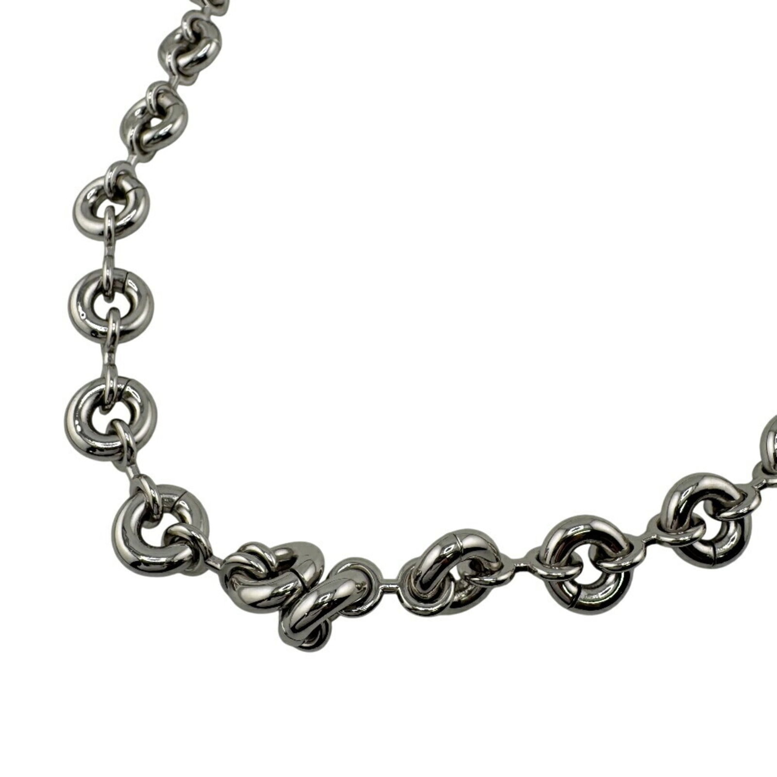 Silver LOEWE Chunky Donut Chain Necklace with Shoulder Strap in: Silver LOEWE Chunky Donut Chain Necklace with Shoulder Strap in This listing features Silver LOEWE Chunky Donut Chain Necklace with Shoulder Strap in. Item specifics are provided below. Item Specifics