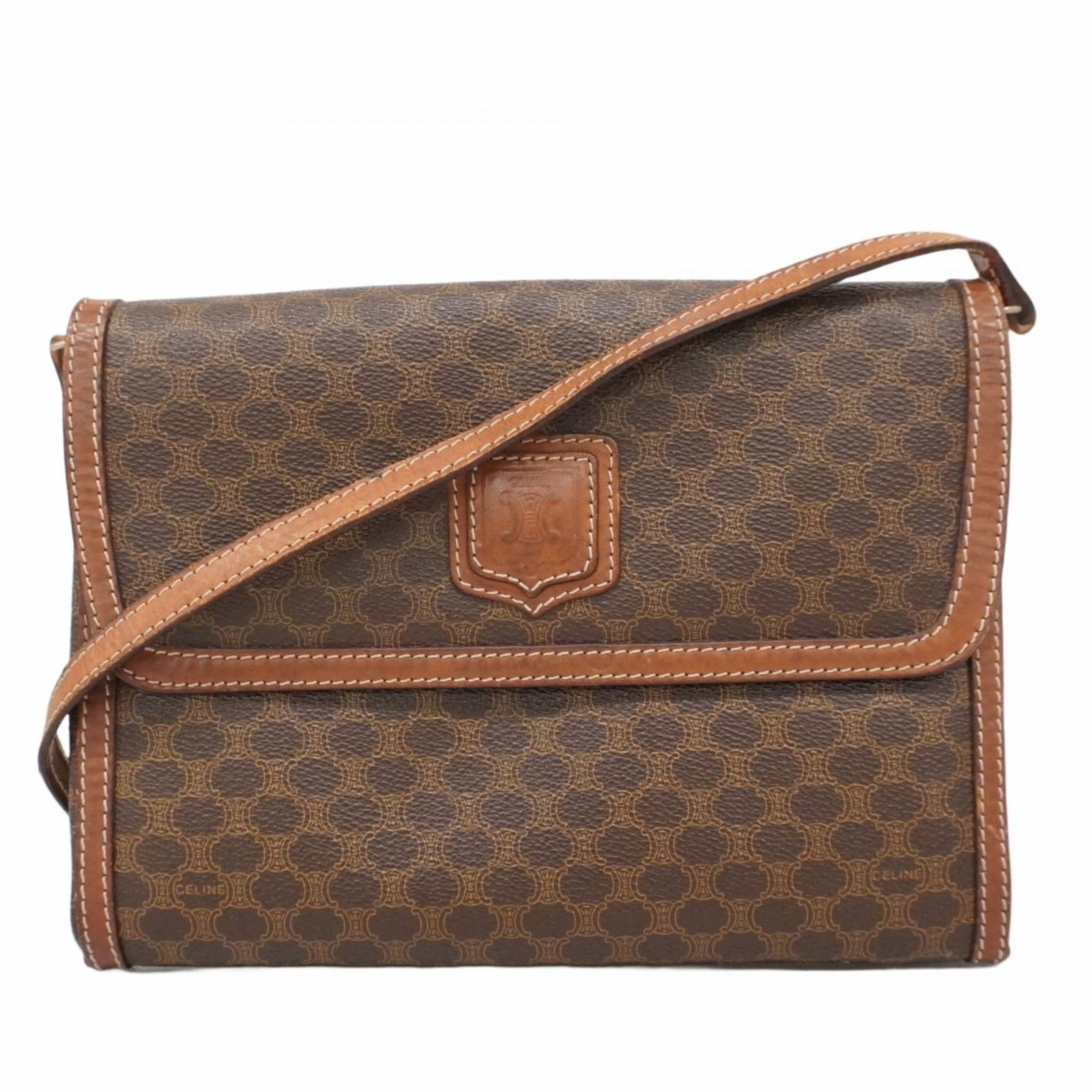 Pvc Celine Shoulder Bag: Pvc Celine Shoulder Bag This listing features Pvc Celine Shoulder Bag. Item specifics are provided below. Item Specifics: Brand: Celine Type: Shoulder Bag Material: Pvc Color: Brown Hardware Color: Go