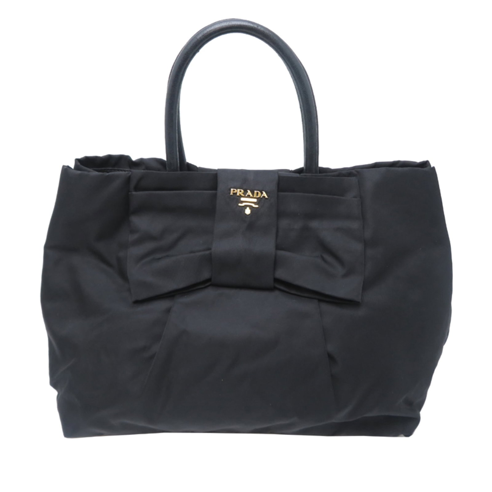 Leather - Prada Tote Bag Nylon: Leather - Prada Tote Bag Nylon This listing features Leather - Prada Tote Bag Nylon. Item specifics are provided below. Item Specifics: Brand: Prada Type: Tote Bag Material: Nylon , Leather Color: Bla