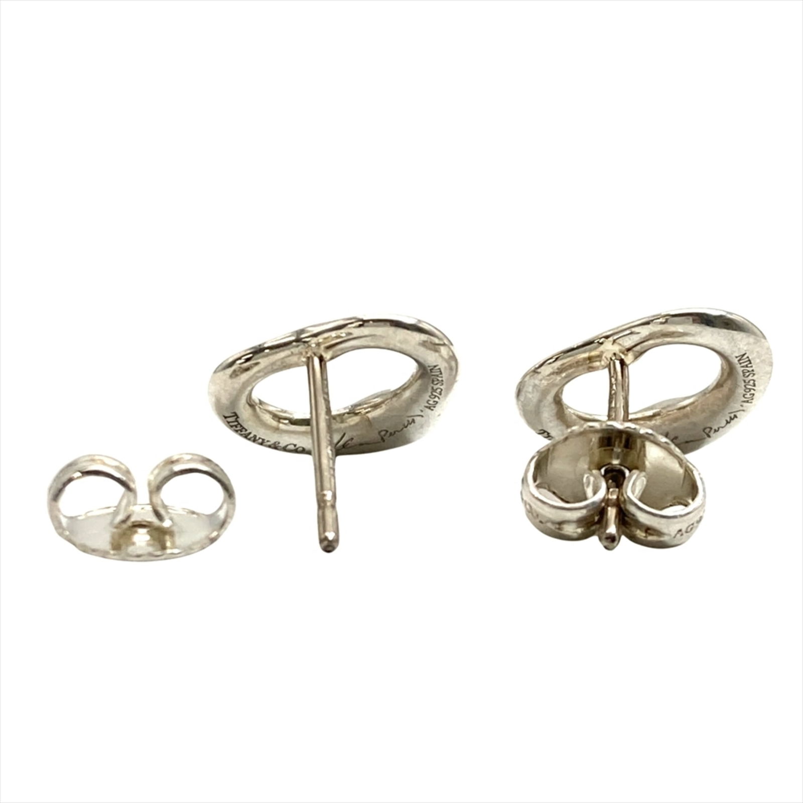 925 Tiffany Stud Earrings Silver - 5