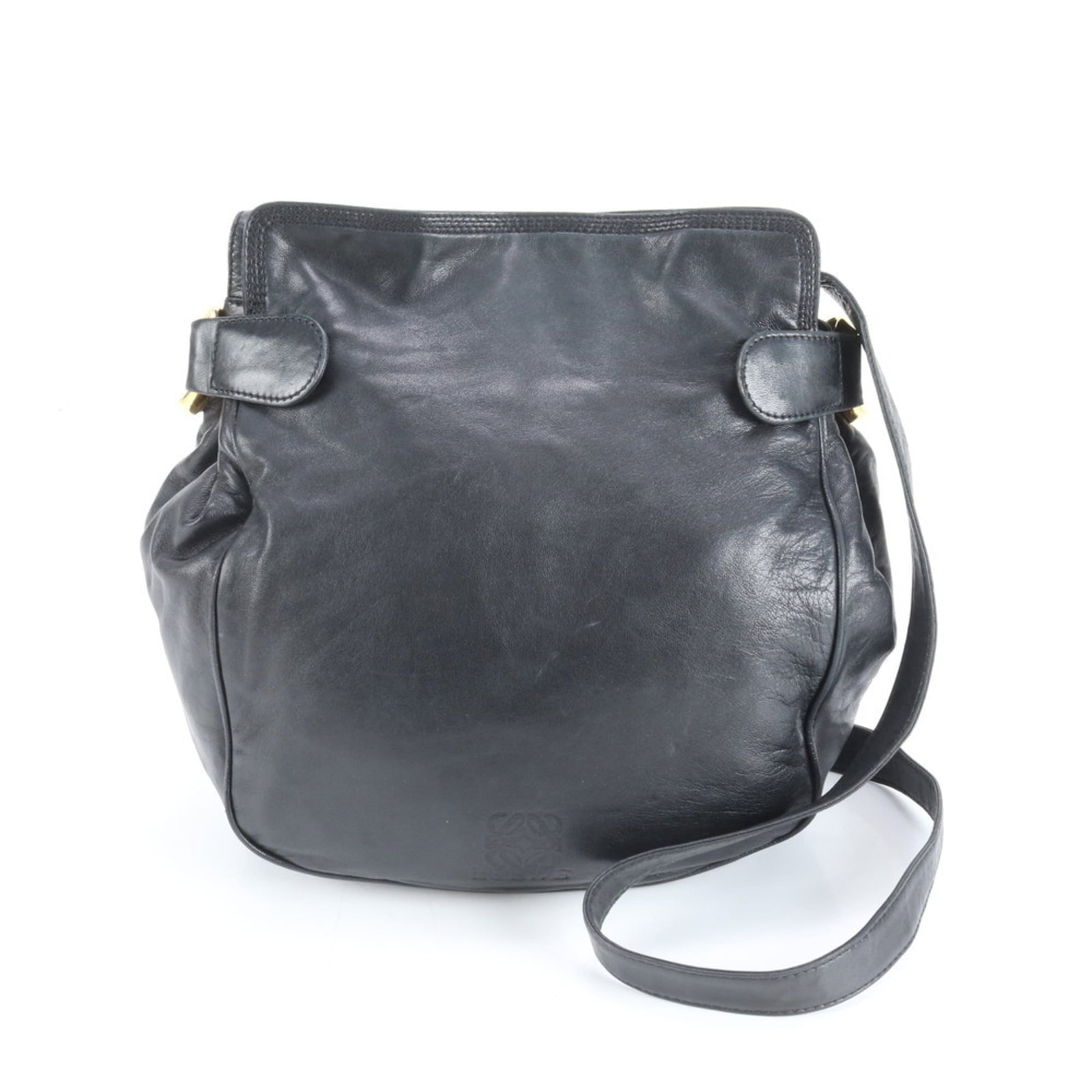 Leather Loewe Shoulder Bag: Leather Loewe Shoulder Bag This listing features Leather Loewe Shoulder Bag. Item specifics are provided below. Item Specifics: Brand: Loewe Type: Shoulder Bag Material: Leather Color: Black Gender: