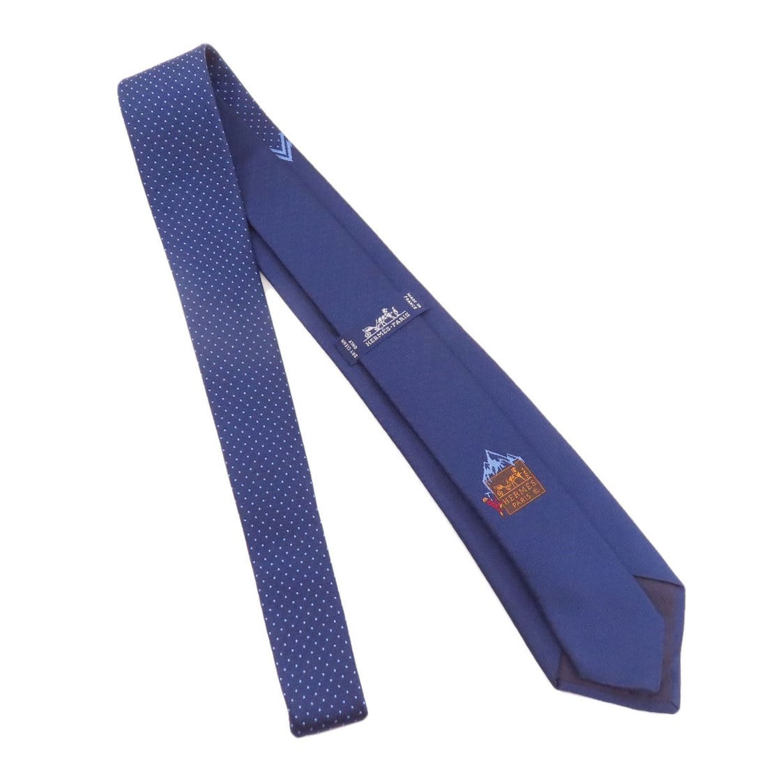 Silk HERMES Dot pattern tie - 2