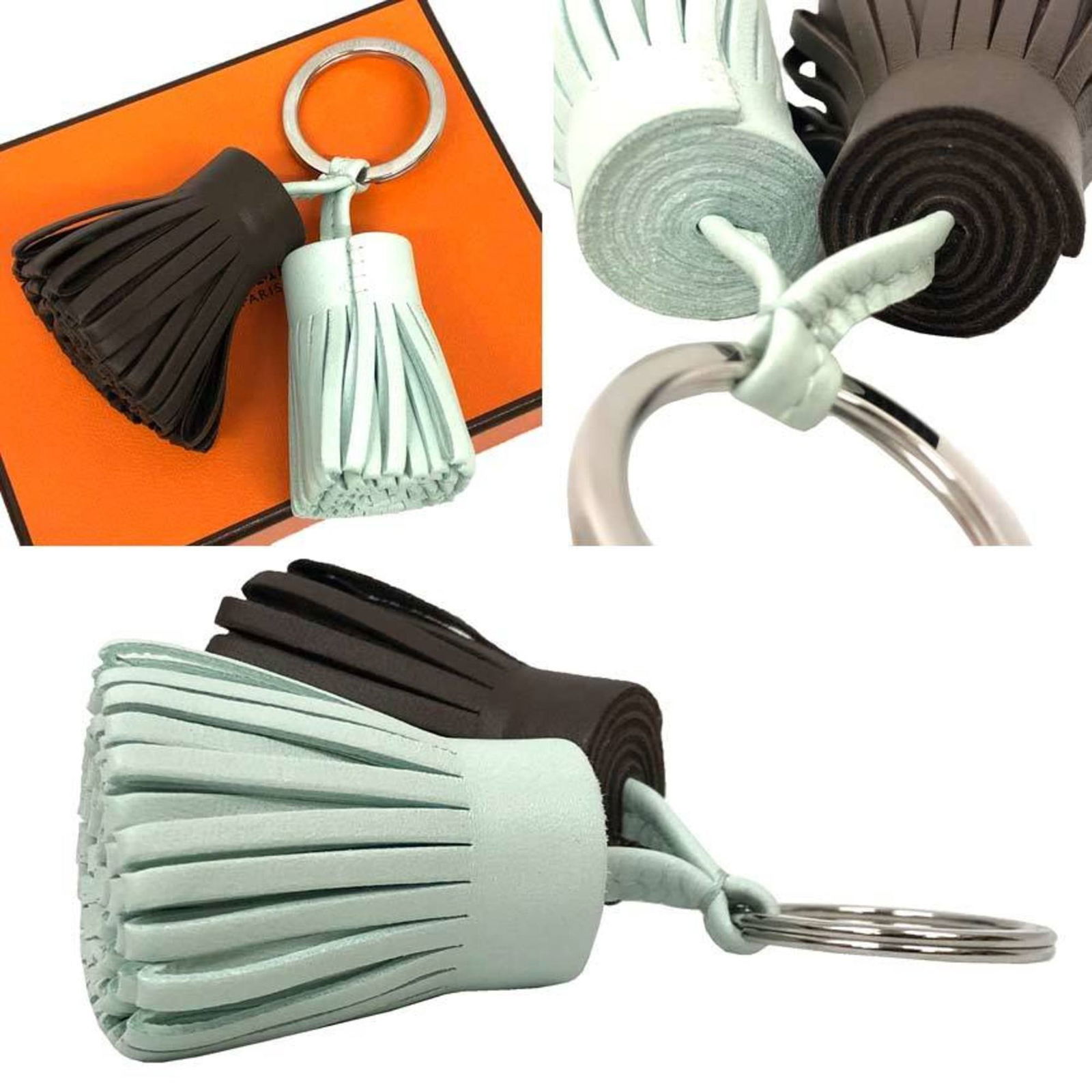 Leather Hermes Keyring - 2