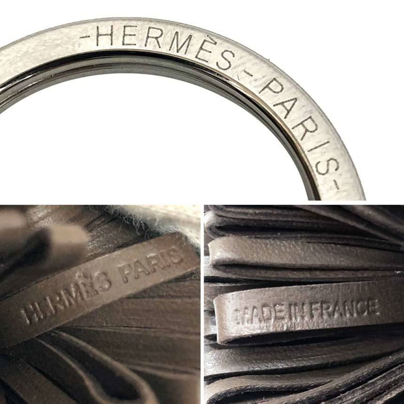 Leather Hermes Keyring - 3