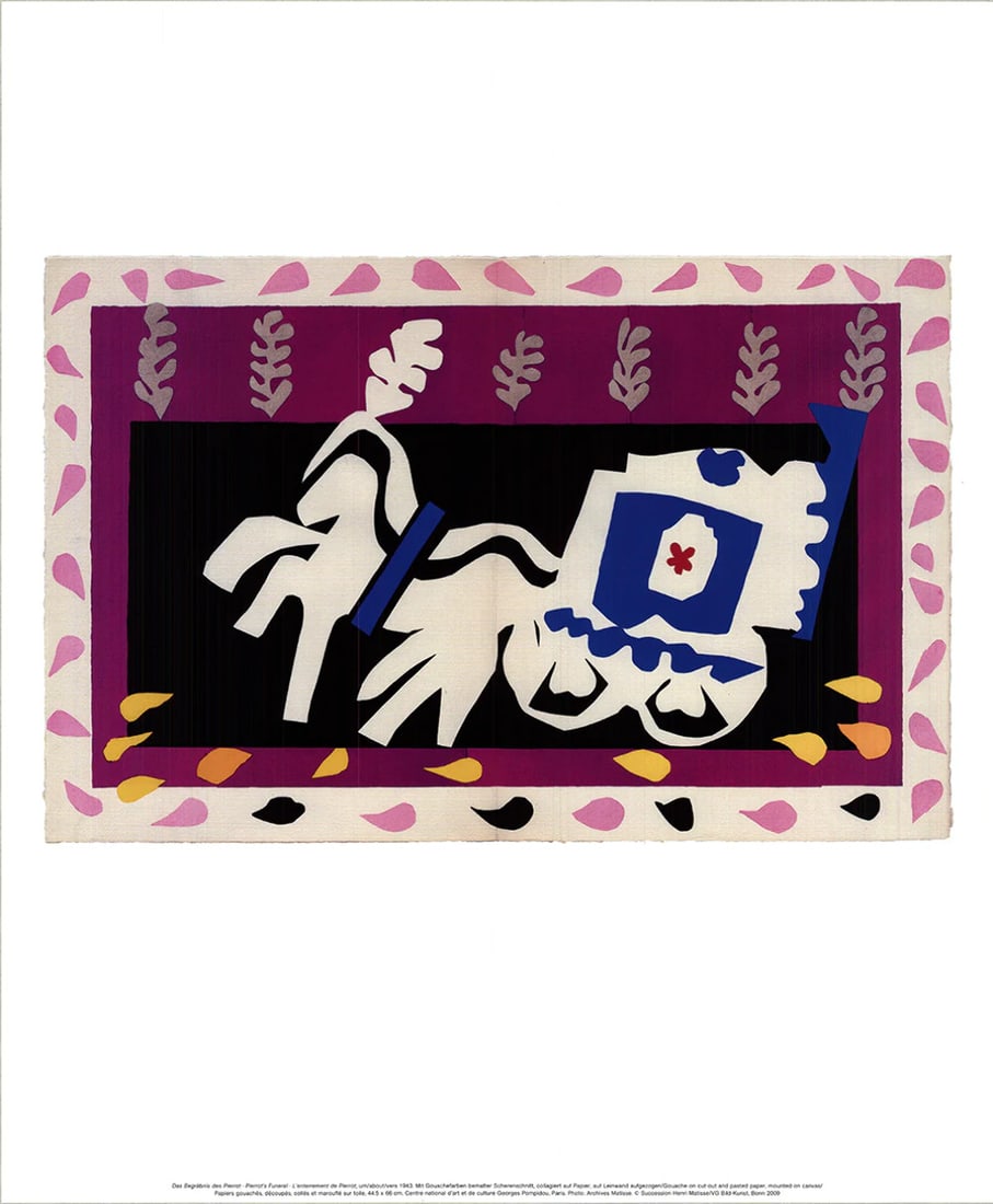Modernism HENRI MATISSE Pierrot's Funeral 23" x 19" Offset Lithograph 2009: Modernism HENRI MATISSE Pierrot's Funeral 23" x 19" Offset Lithograph 2009 This listing features Modernism HENRI MATISSE Pierrot's Funeral 23" x 19" Offset Lithograph 2009. Item specifics are
