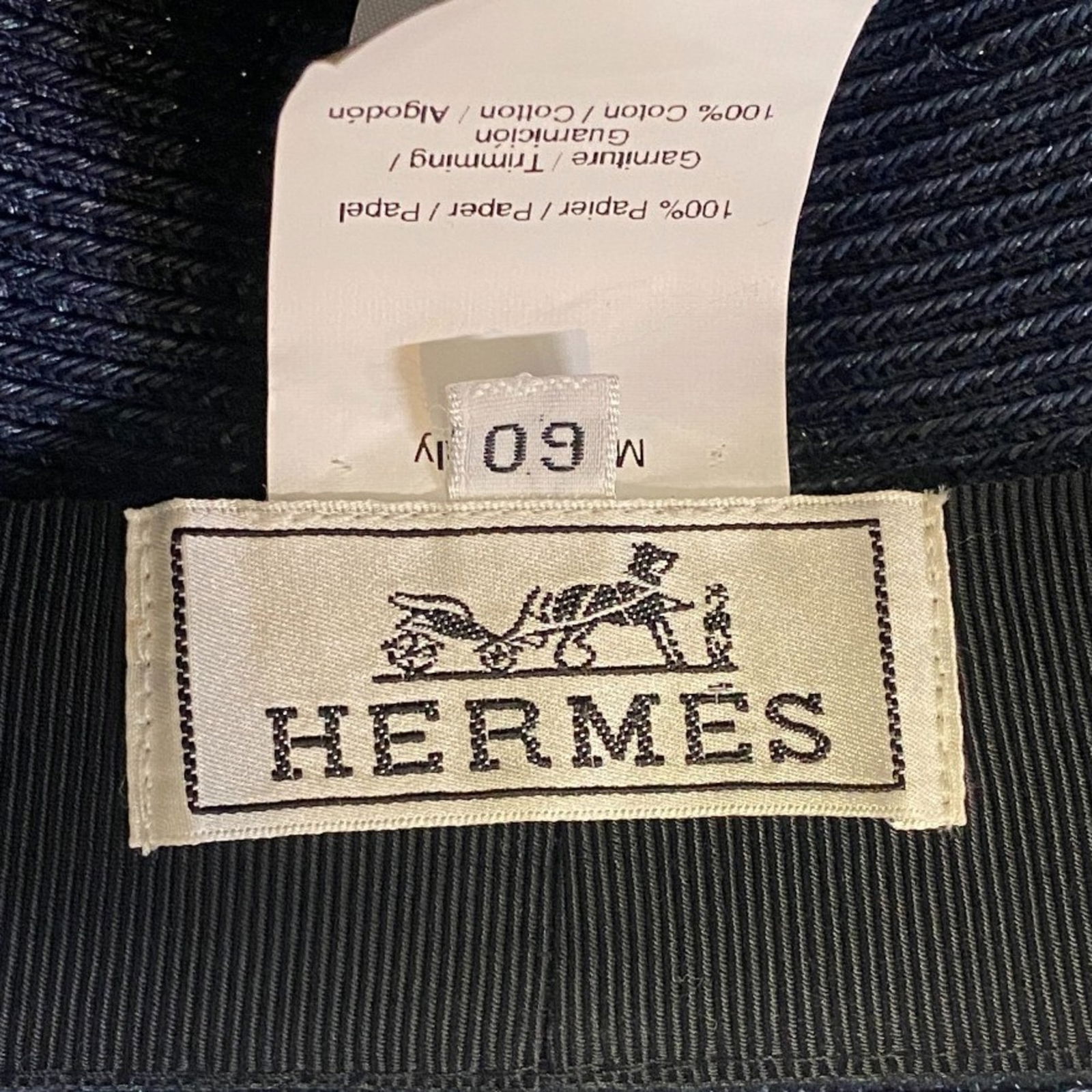 Hat HERMES Men's Navy Fedora - 7