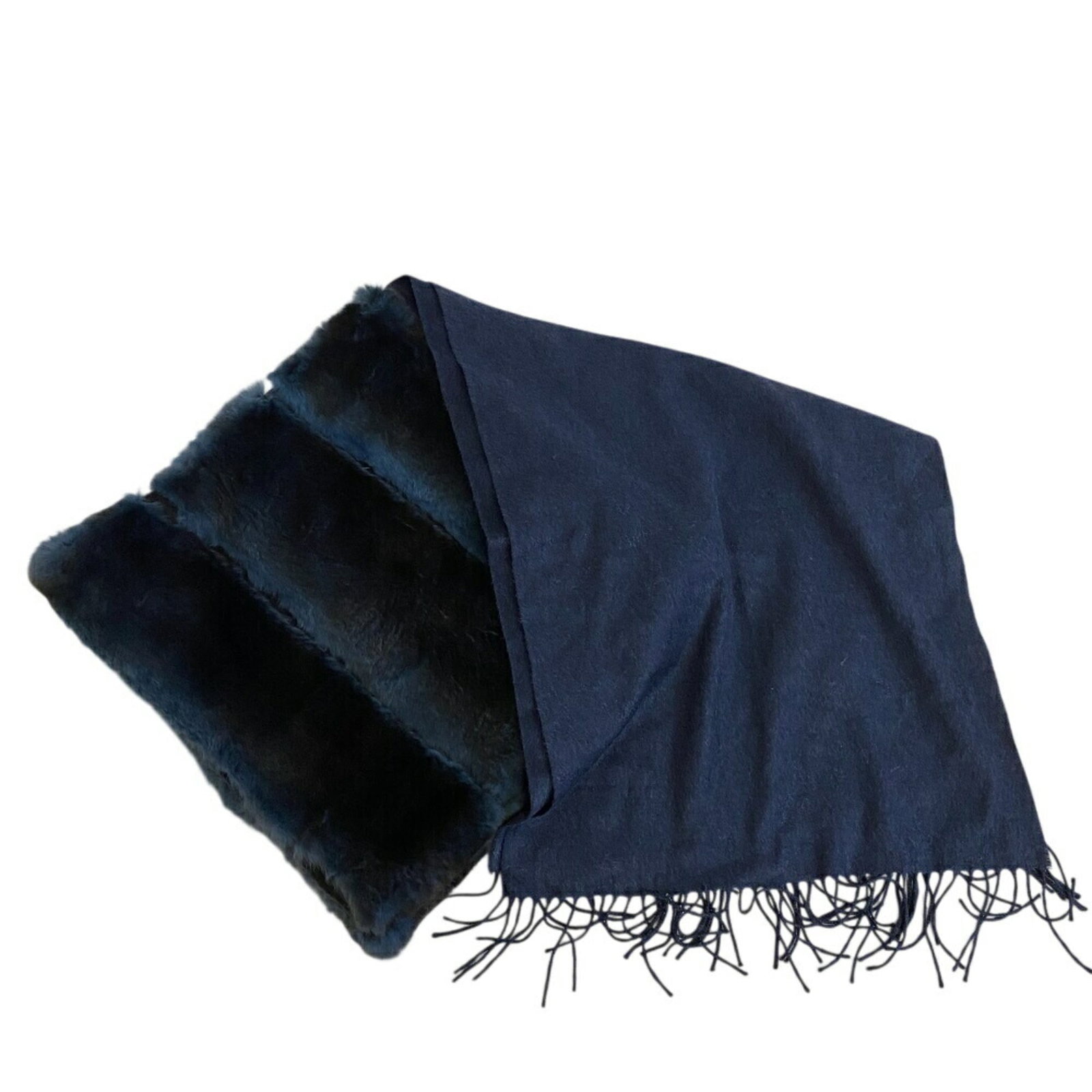 Women's - FENDI Orirag Silk Mohair Scarf - Navy (1 of 10)