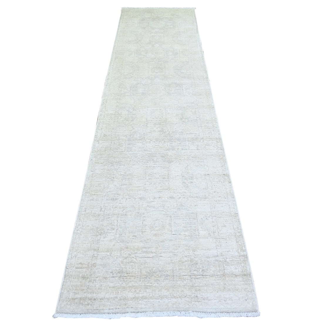 Rug 2'8"x11' White Wash Peshawar Wool Hand Knotted Runner Oriental: Rug 2'8"x11' White Wash Peshawar Wool Hand Knotted Runner Oriental This listing features Rug 2'8"x11' White Wash Peshawar Wool Hand Knotted Runner Oriental. Item specifics are provided below. Item