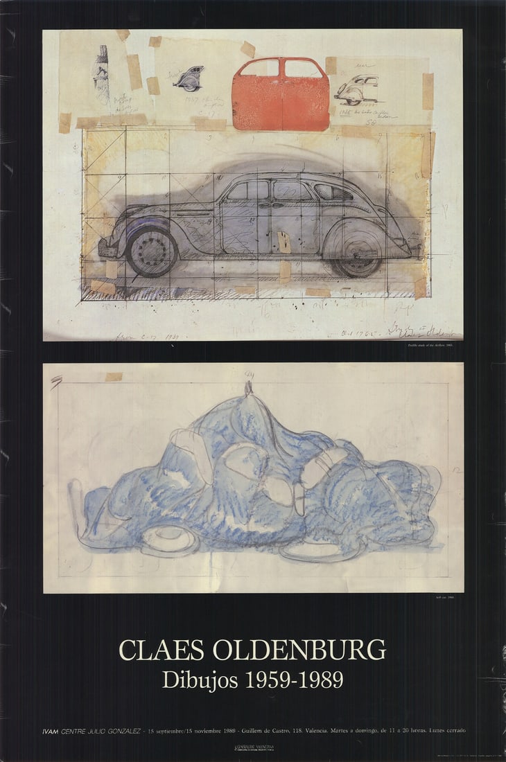 Bl CLAES OLDENBURG Drawings 1959-1989 39.5" x 26" Offset Lithograph 1989 Pop Art: Bl CLAES OLDENBURG Drawings 1959-1989 39.5" x 26" Offset Lithograph 1989 Pop Art This listing features Bl CLAES OLDENBURG Drawings 1959-1989 39.5" x 26" Offset Lithograph 1989 Pop Art. Item specifics