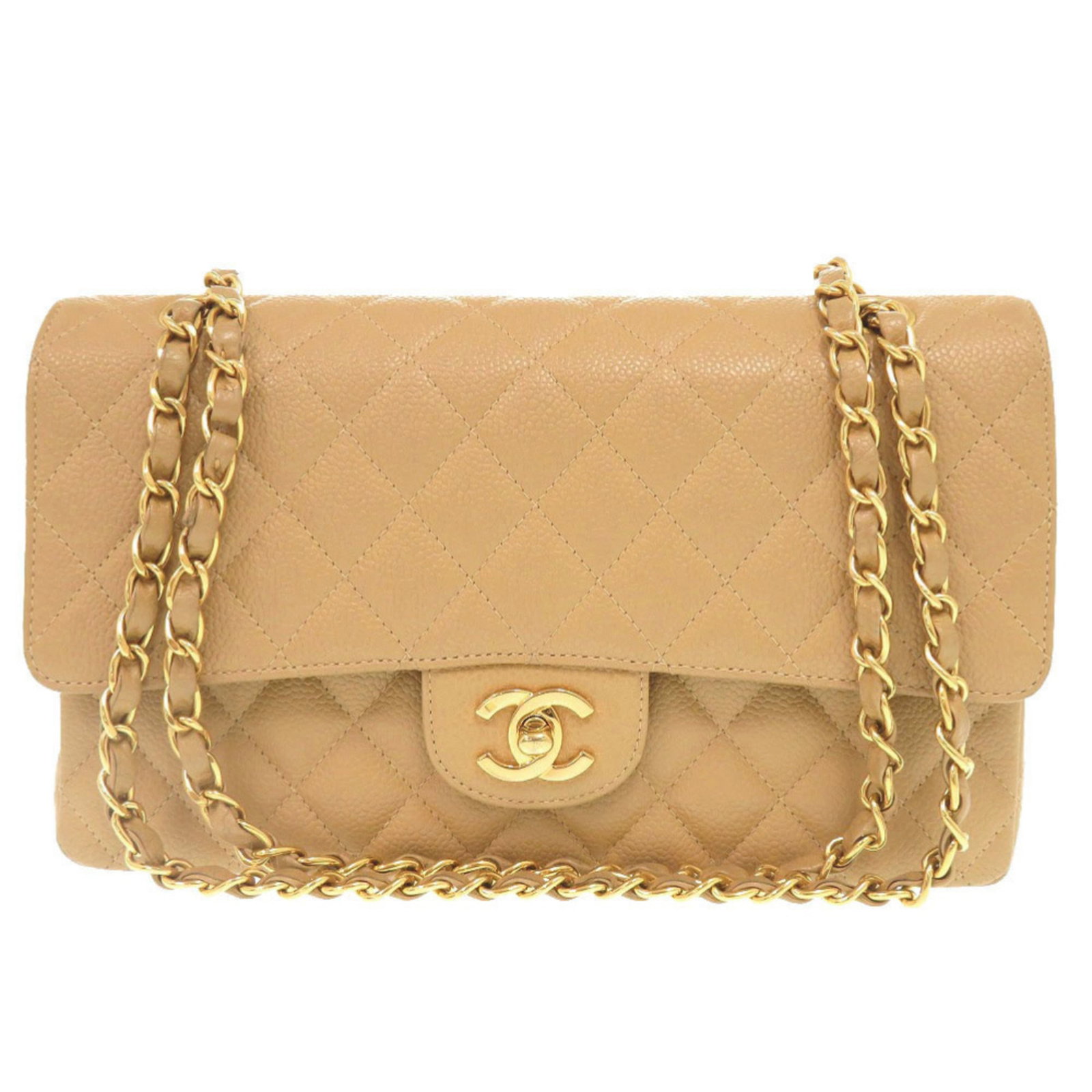 Calfskin Chanel Shoulder Bag Grained: Calfskin Chanel Shoulder Bag Grained This listing features Calfskin Chanel Shoulder Bag Grained. Item specifics are provided below. Item Specifics: Brand: Chanel Type: Shoulder Bag Material: Grained C