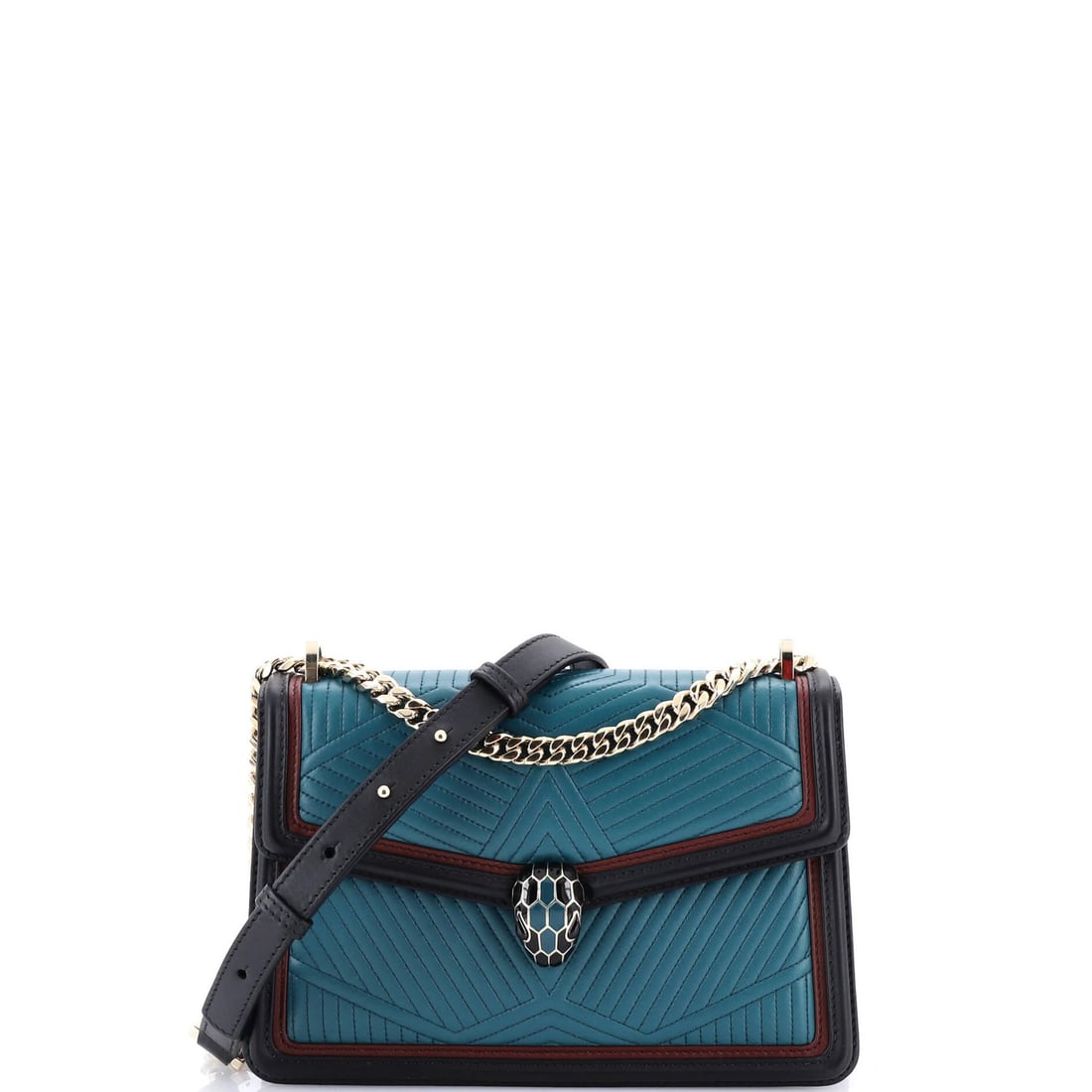 Small Bvlgari Serpenti Forever Shoulder Bag Quilted Leather (1 of 7)