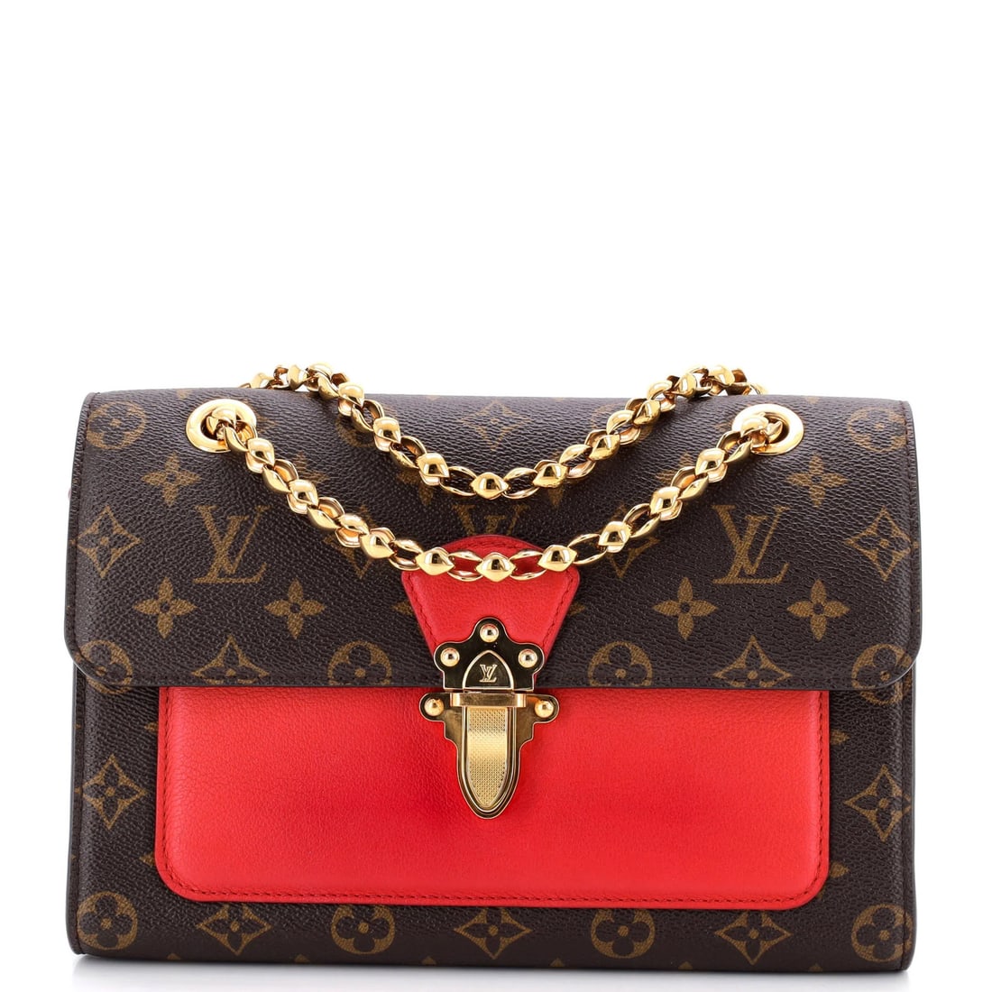 Leather Louis Vuitton Victoire Handbag Monogram Canvas and (1 of 6)