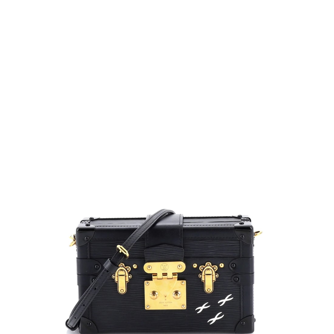 Leather Louis Vuitton Petite Malle Handbag Epi (1 of 8)