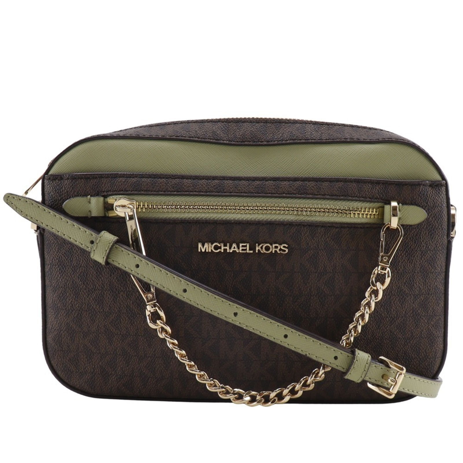 Pvc Michael Kors Shoulder Bag: Pvc Michael Kors Shoulder Bag This listing features Pvc Michael Kors Shoulder Bag. Item specifics are provided below. Item Specifics: Brand: Michael Kors Type: Shoulder Bag Material: Pvc Color: Brown