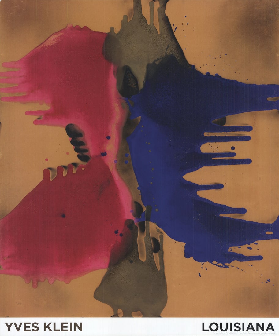 Lithograph YVES KLEIN Untitled Coloured Fire Painting (FC17) 28" x 23.5" Offset (1 of 4)
