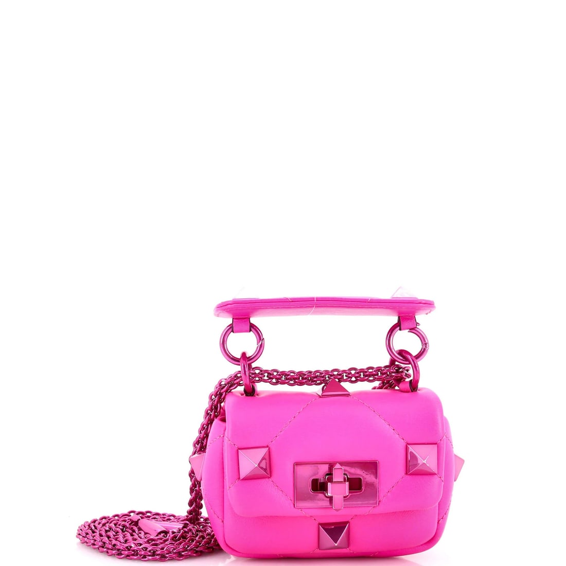 Mini Valentino Garavani Roman Stud Flap Bag Quilted Leather: Mini Valentino Garavani Roman Stud Flap Bag Quilted Leather This listing features Mini Valentino Garavani Roman Stud Flap Bag Quilted Leather. Item specifics are provided below. Item Specifics: