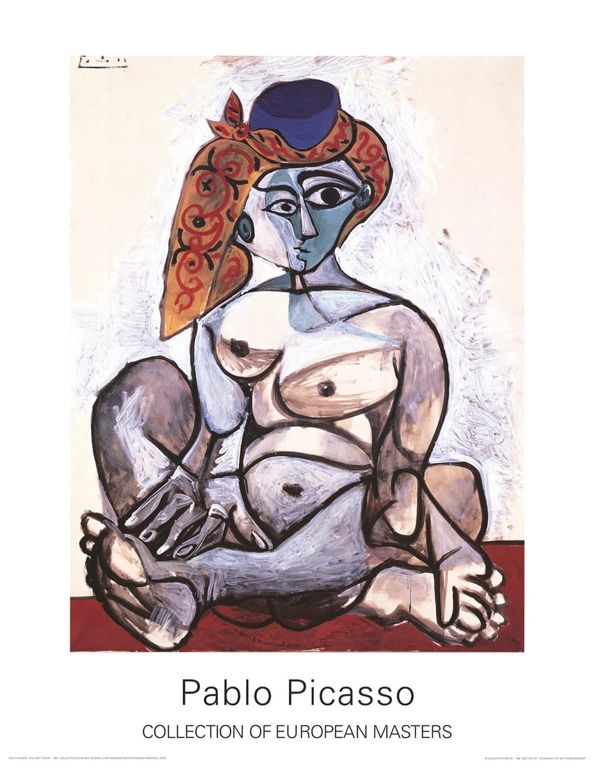Nude PABLO PICASSO Woman with Turban 35.5" x 27.5" Poster 1995 Cubism Red Brown: Nude PABLO PICASSO Woman with Turban 35.5" x 27.5" Poster 1995 Cubism Red Brown This listing features Nude PABLO PICASSO Woman with Turban 35.5" x 27.5" Poster 1995 Cubism Red Brown. Item specifics