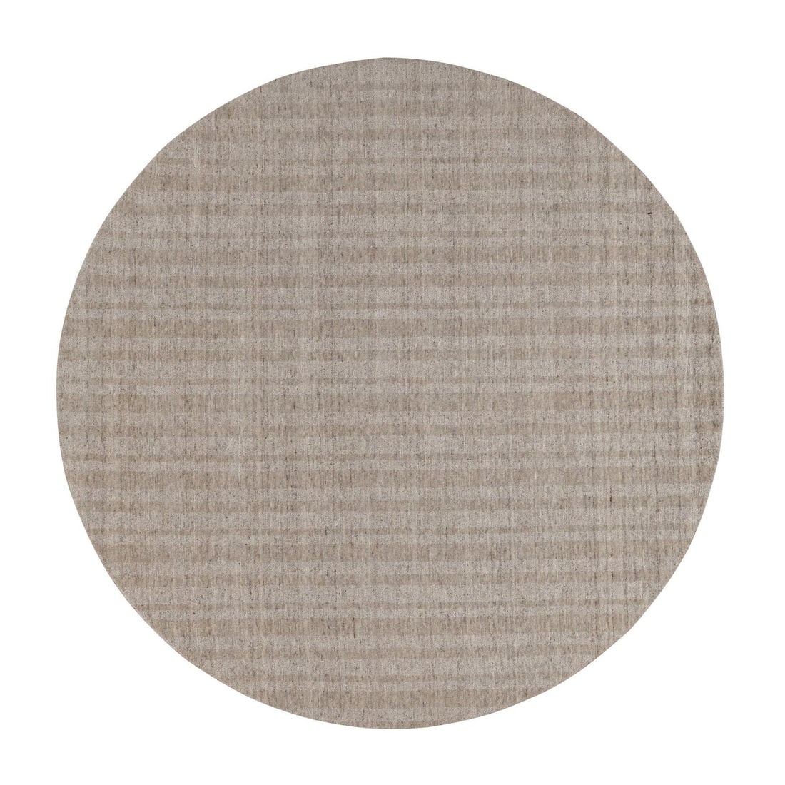 Rug 8'x8' Light Brown Stripes Design Hand Loomed Natural Wool Round: Rug 8'x8' Light Brown Stripes Design Hand Loomed Natural Wool Round This listing features Rug 8'x8' Light Brown Stripes Design Hand Loomed Natural Wool Round. Item specifics are provided below. Item