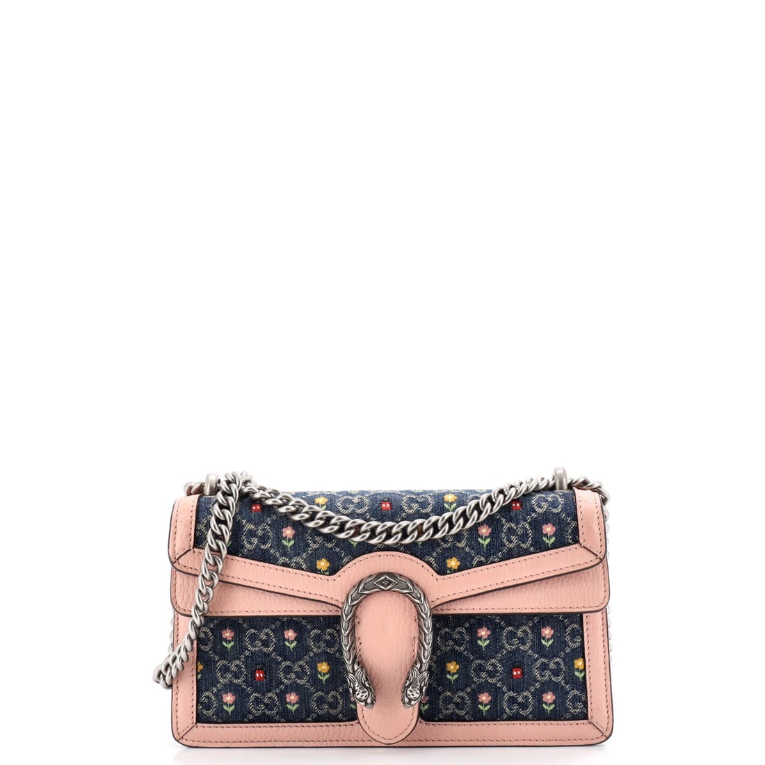 Small Gucci Dionysus Bag Flower Embroidered GG Denim: Small Gucci Dionysus Bag Flower Embroidered GG Denim This listing features Small Gucci Dionysus Bag Flower Embroidered GG Denim. Item specifics are provided below. Item Specifics: Brand: Gucci