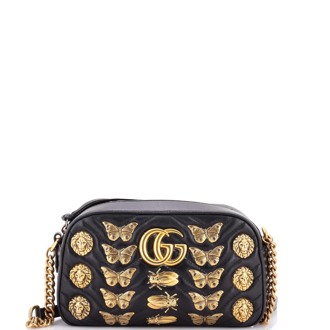 Small Gucci GG Marmont Shoulder Bag Embellished Matelasse Leather: Small Gucci GG Marmont Shoulder Bag Embellished Matelasse Leather This listing features Small Gucci GG Marmont Shoulder Bag Embellished Matelasse Leather. Item specifics are provided below. Item