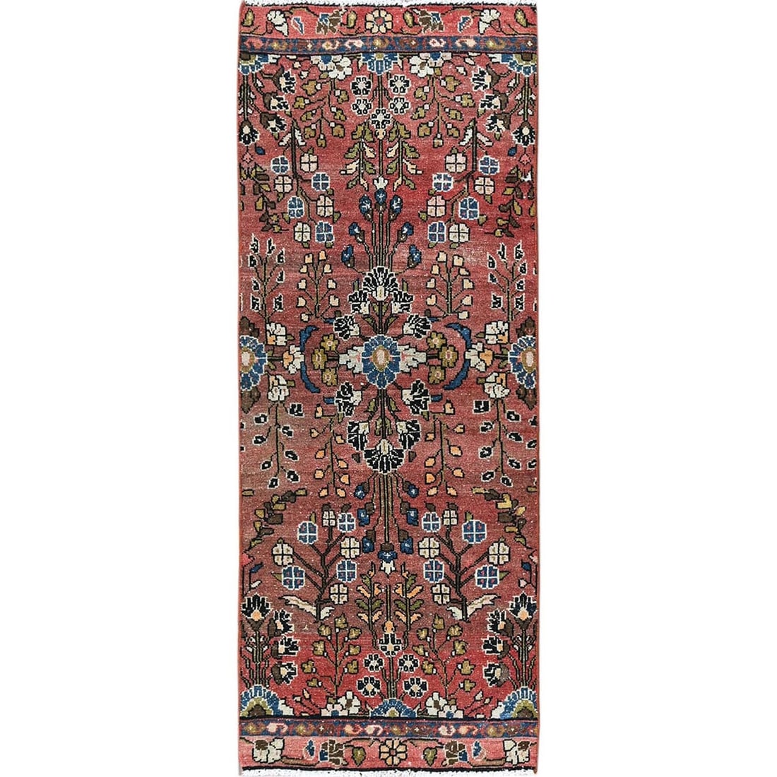Rug 2'5"x5'10" Blush Red Vintage Zoroastrian Hand Knotted Wool Runner: Rug 2'5"x5'10" Blush Red Vintage Zoroastrian Hand Knotted Wool Runner This listing features Rug 2'5"x5'10" Blush Red Vintage Zoroastrian Hand Knotted Wool Runner. Item specifics are provided below. It