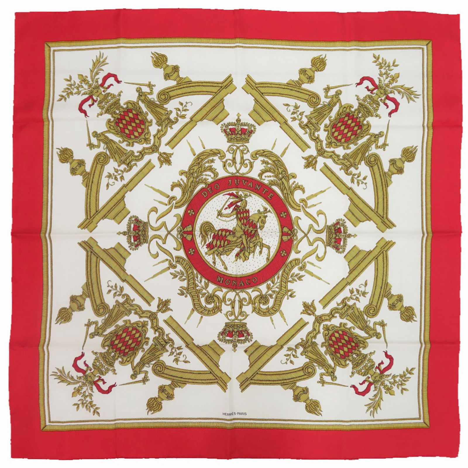 Silk Hermes Scarf: Silk Hermes Scarf This listing features Silk Hermes Scarf. Item specifics are provided below. Item Specifics: Brand: Hermes Type: Scarf Gender: Women Color: Gold, Red Color, White Material: Silk Size