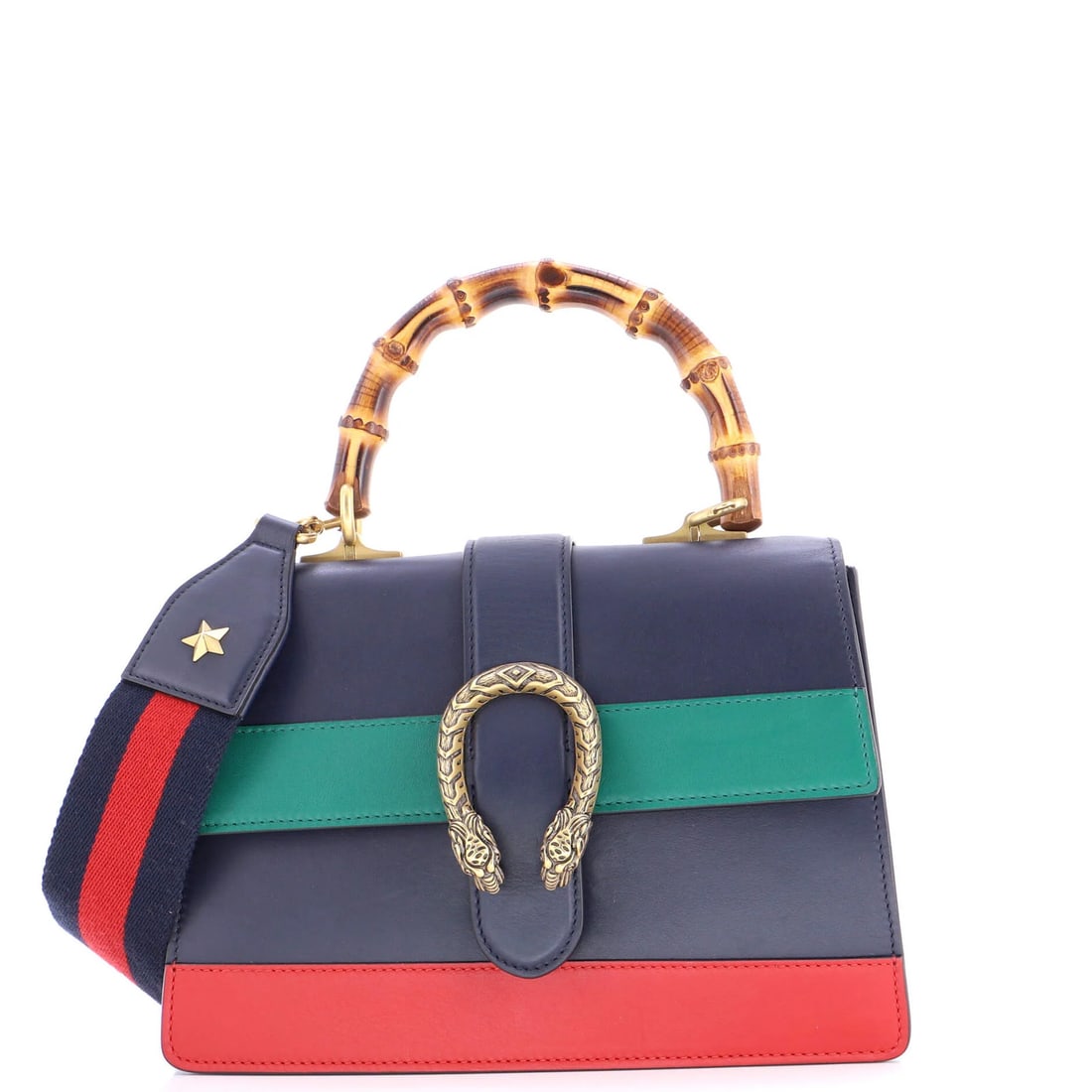 Medium Gucci Dionysus Bamboo Top Handle Bag Colorblock Leather: Medium Gucci Dionysus Bamboo Top Handle Bag Colorblock Leather This listing features Medium Gucci Dionysus Bamboo Top Handle Bag Colorblock Leather. Item specifics are provided below. Item