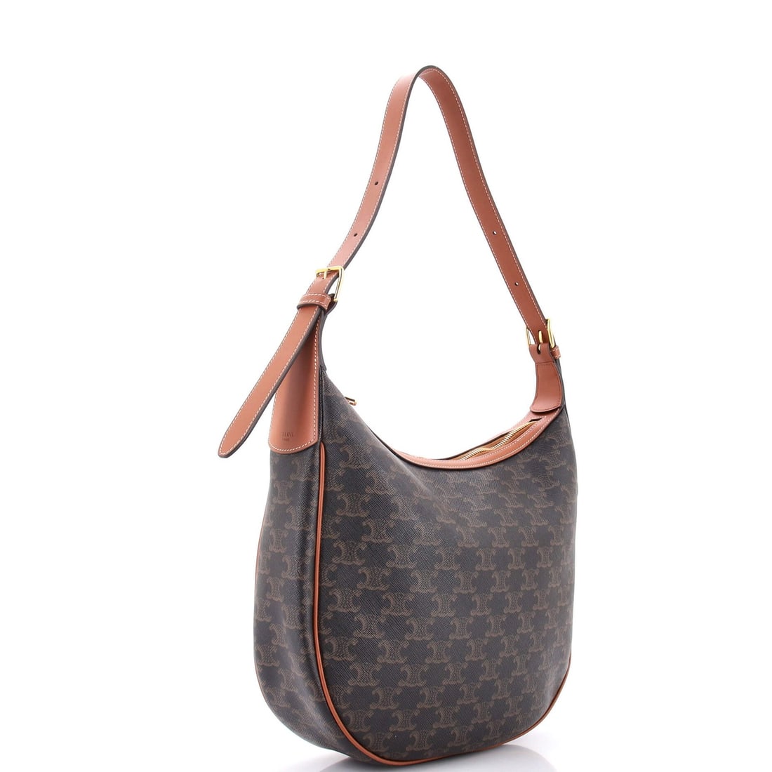 Medium Celine Heloise Bag Triomphe Coated Canvas - 2