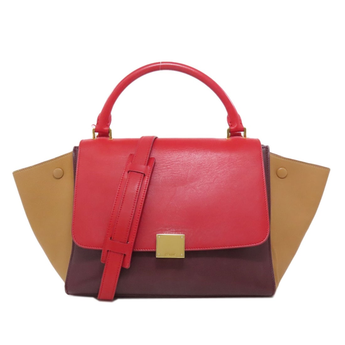 Leather CELINE Trapeze 2WAY Handbag: Leather CELINE Trapeze 2WAY Handbag This listing features Leather CELINE Trapeze 2WAY Handbag. Item specifics are provided below. Item Specifics: Brand: CELINE Style: Handbag Exterior Material: