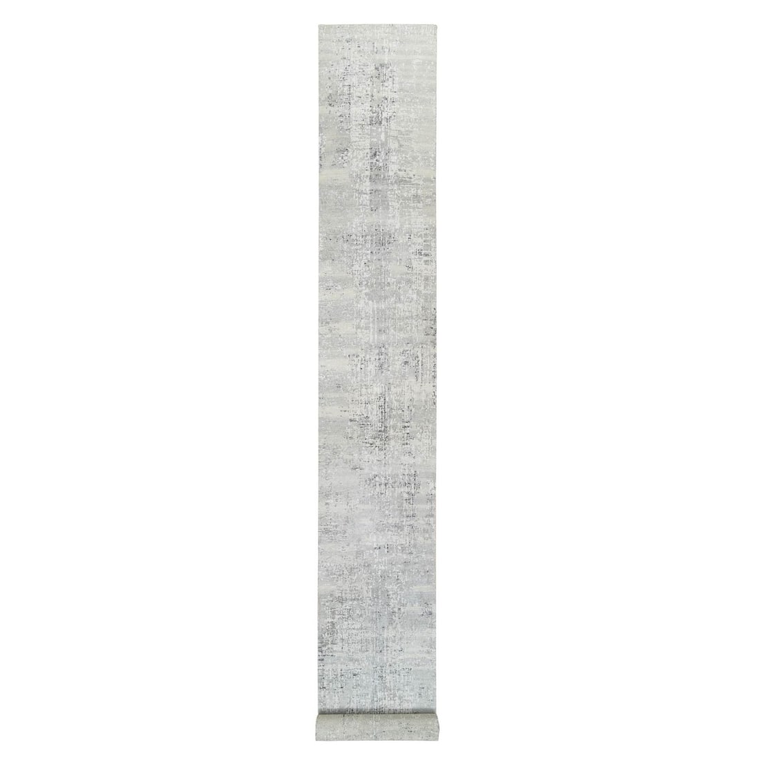 Rug 2'6"x20' Gray Modern Hand Knotted Undyed Natural Wool Runner Oriental (1 of 8)