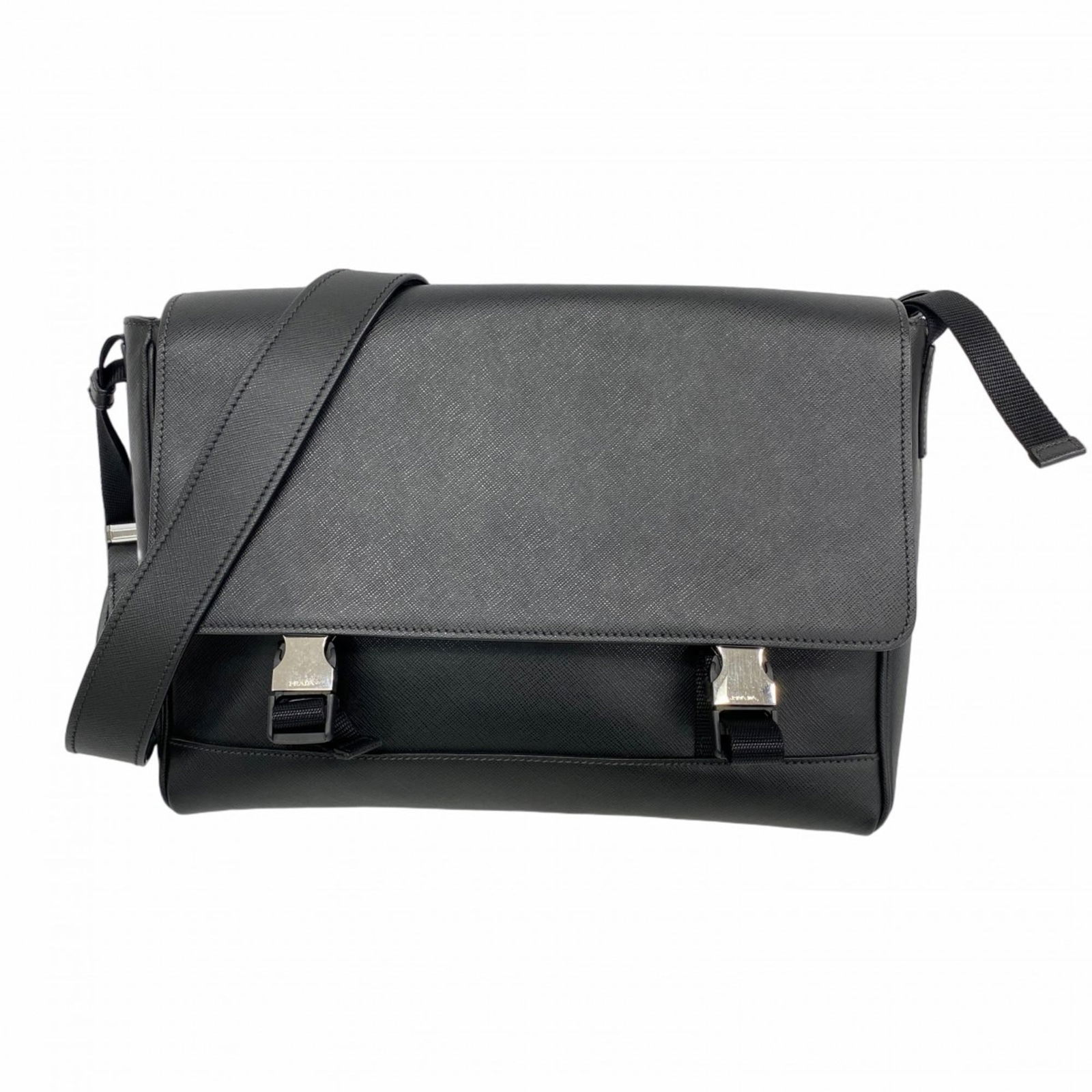 Leather Prada Shoulder Bag: Leather Prada Shoulder Bag This listing features Leather Prada Shoulder Bag. Item specifics are provided below. Item Specifics: Brand: Prada Type: Shoulder Bag Material: Leather Color: Black