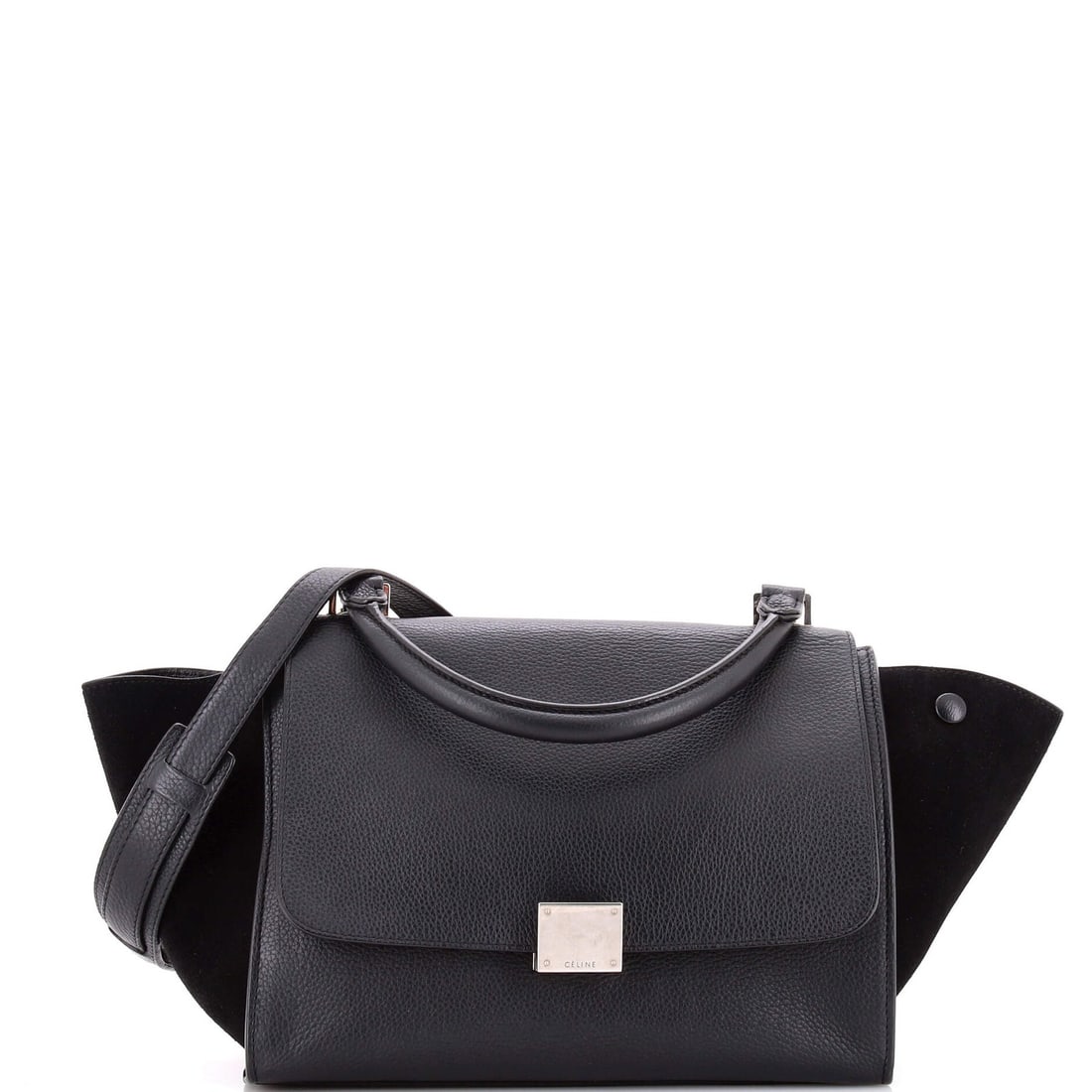 Small Celine Trapeze Bag Leather: Small Celine Trapeze Bag Leather This listing features Small Celine Trapeze Bag Leather. Item specifics are provided below. Item Specifics: Brand: Celine Exterior Material: Leather Style: Top Handle
