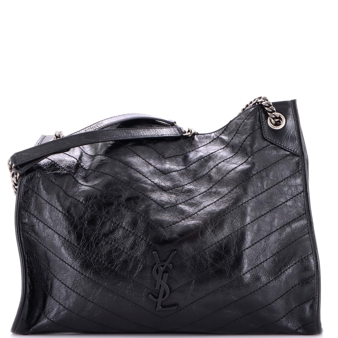 Large Saint Laurent Niki Shopping Tote Matelasse Chevron Leather: Large Saint Laurent Niki Shopping Tote Matelasse Chevron Leather This listing features Large Saint Laurent Niki Shopping Tote Matelasse Chevron Leather. Item specifics are provided below. Item