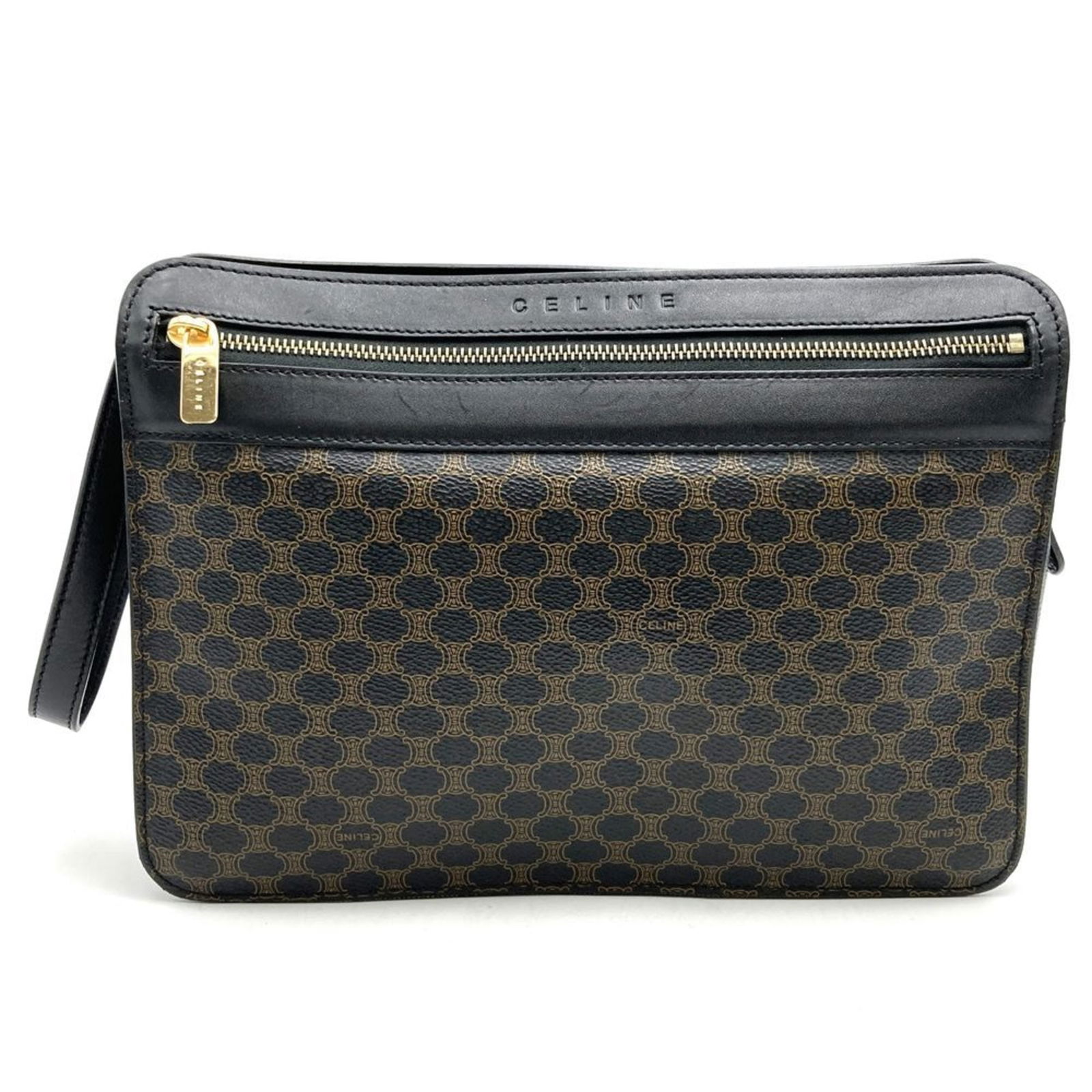 Pvc Celine Clutch Bag: Pvc Celine Clutch Bag This listing features Pvc Celine Clutch Bag. Item specifics are provided below. Item Specifics: Brand: Celine Type: Clutch Bag Material: Pvc Color: Black Closure: Zipper