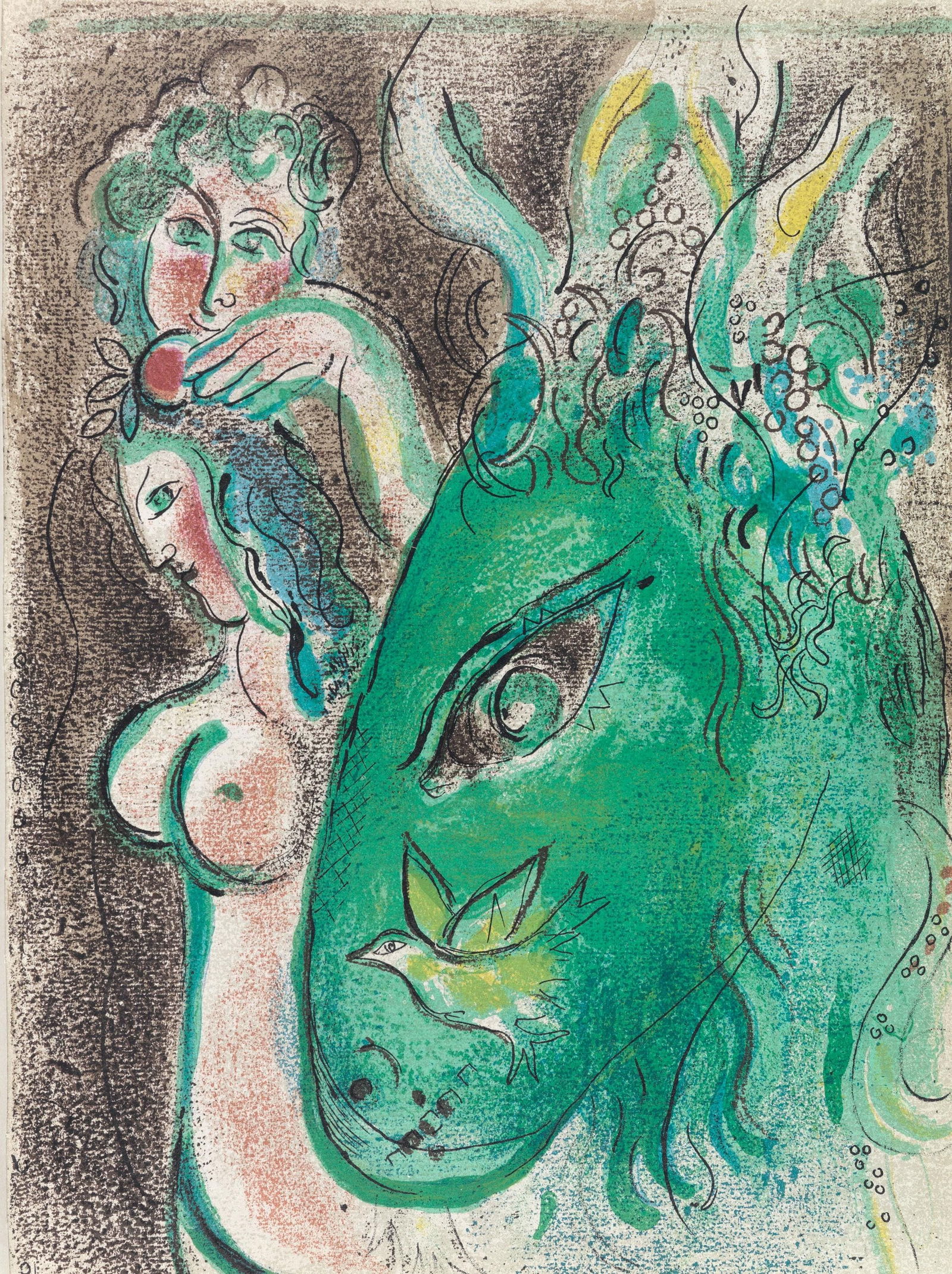 Lithograph - Marc Chagall - Paradis II (Mourlot 117-46; Cramer 25) - Dessins Pour La Bible - Verve: Lithograph - Marc Chagall - Paradis II (Mourlot 117-46; Cramer 25) - Dessins Pour La Bible - Verve - Revue This listing features Lithograph - Marc Chagall - Paradis II (Mourlot 117-46; Cramer 25) -