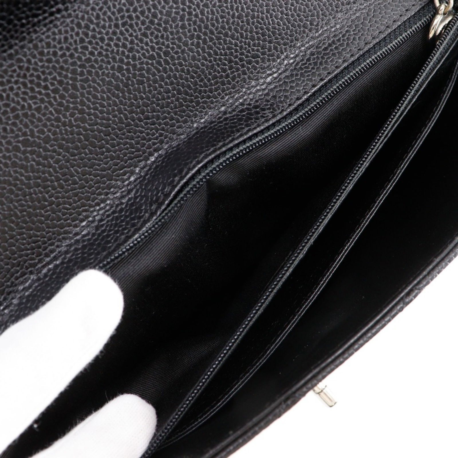 Calfskin Chanel Handbag Grained - 10