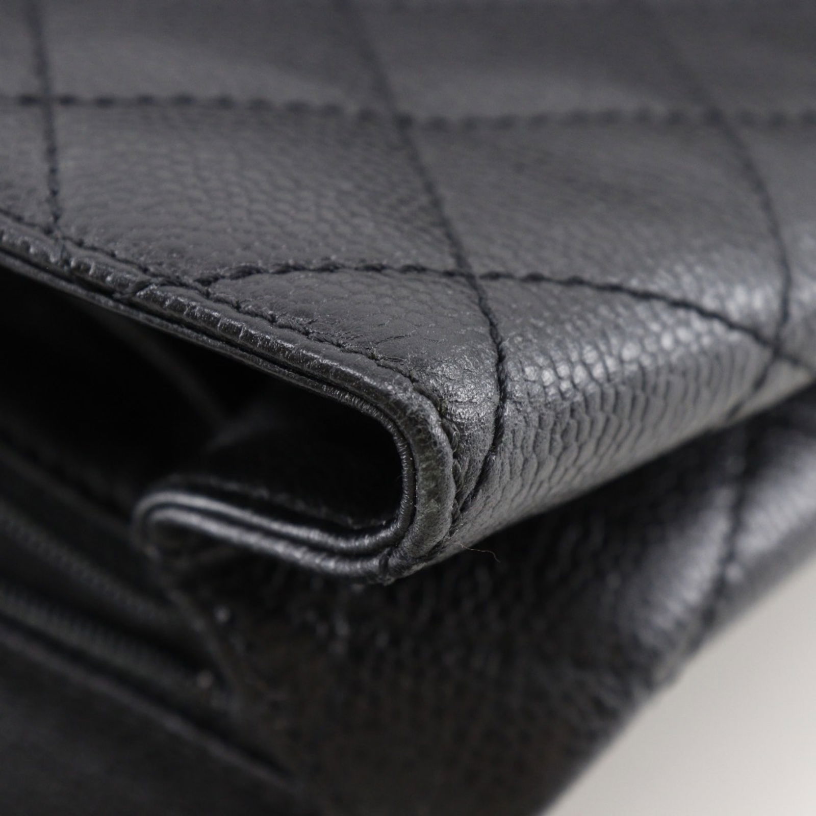 Calfskin Chanel Handbag Grained - 12