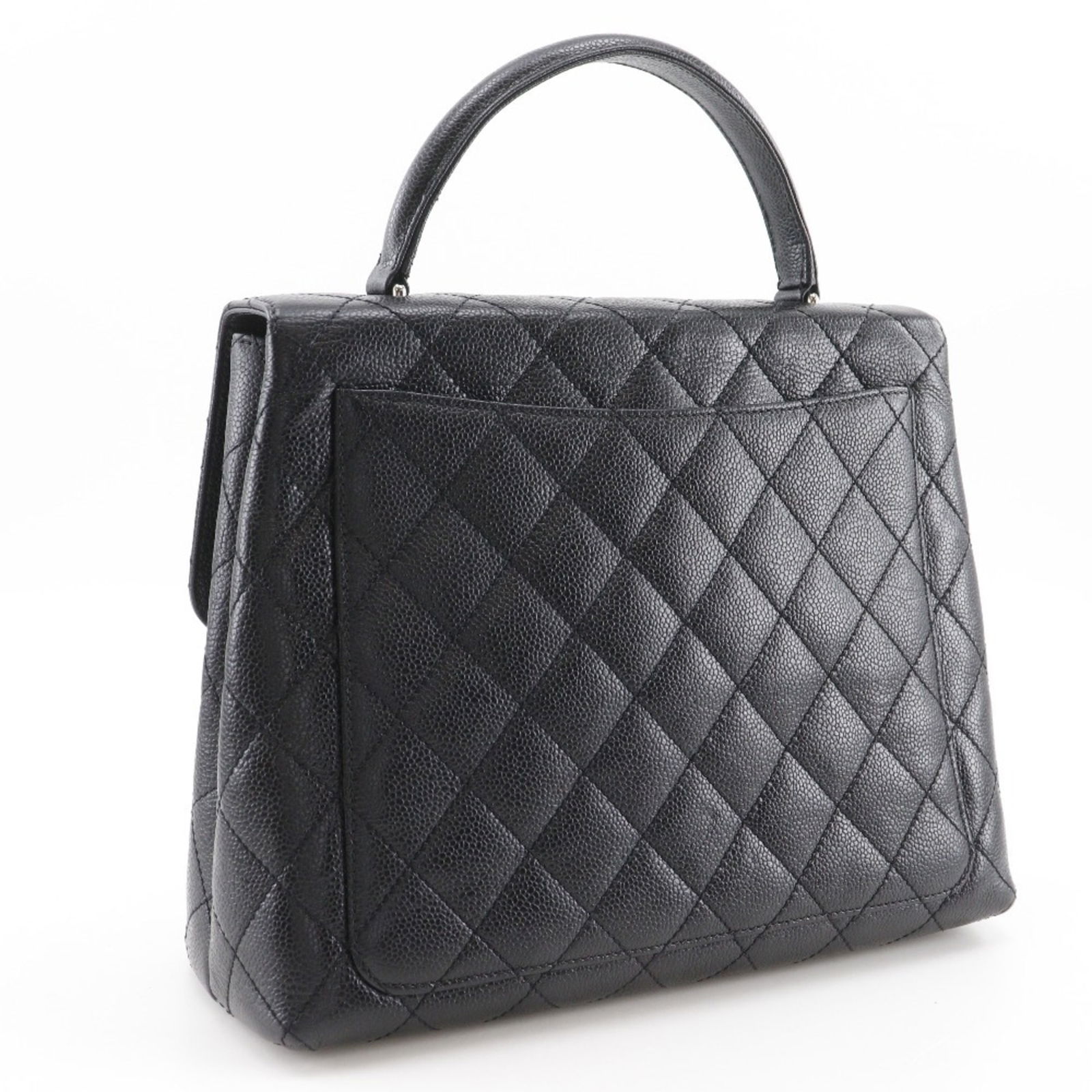 Calfskin Chanel Handbag Grained - 3