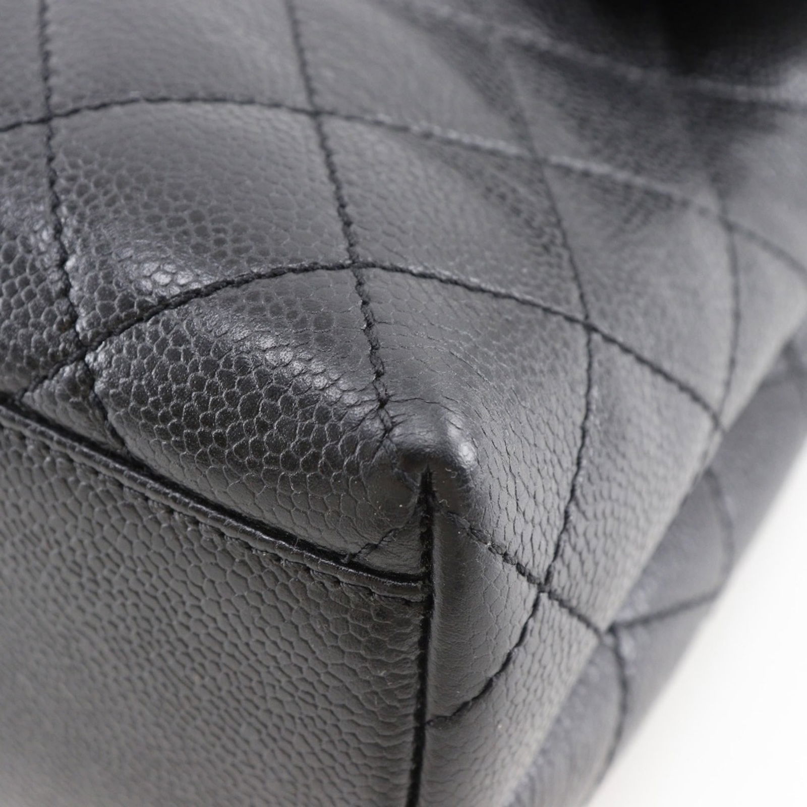 Calfskin Chanel Handbag Grained - 5