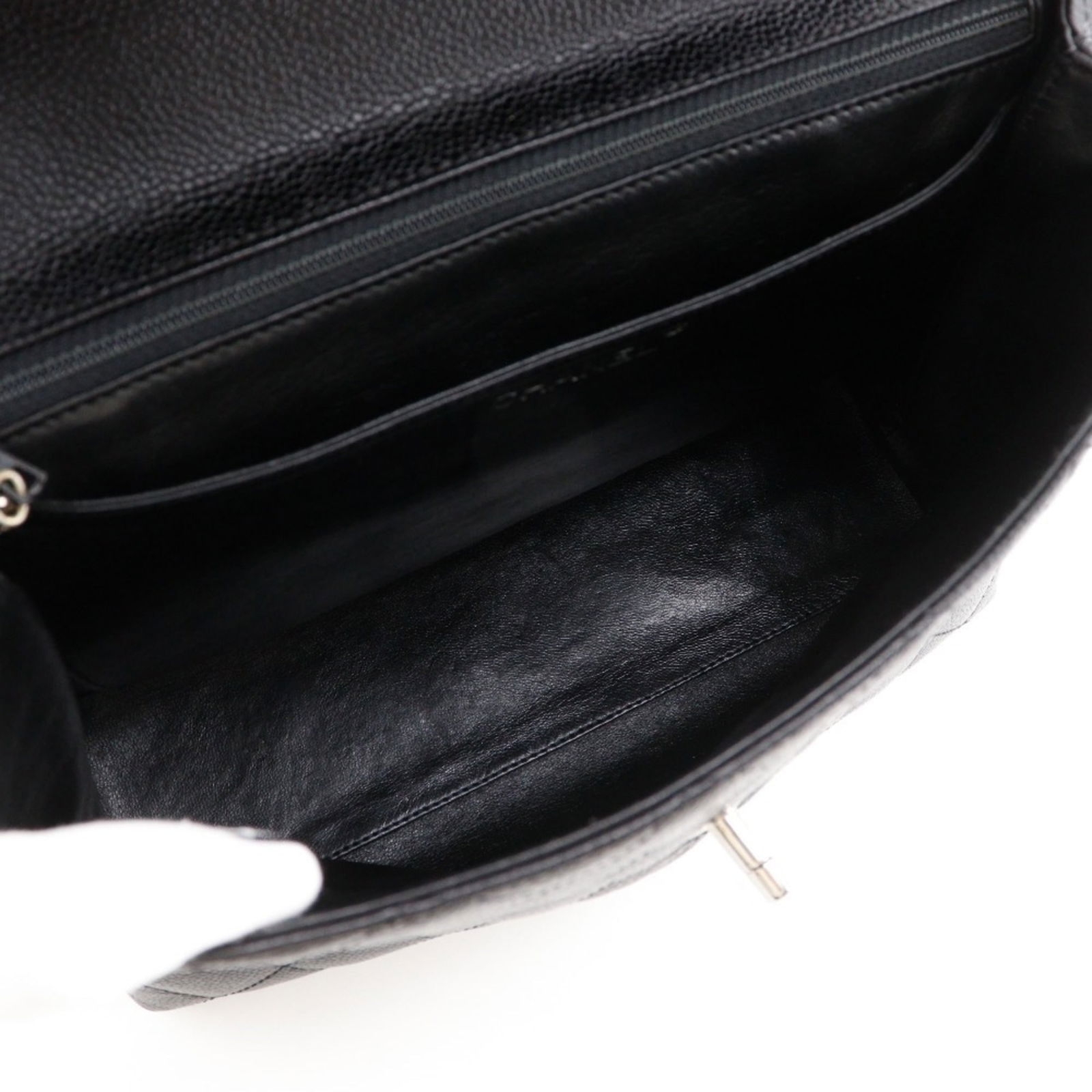 Calfskin Chanel Handbag Grained - 9