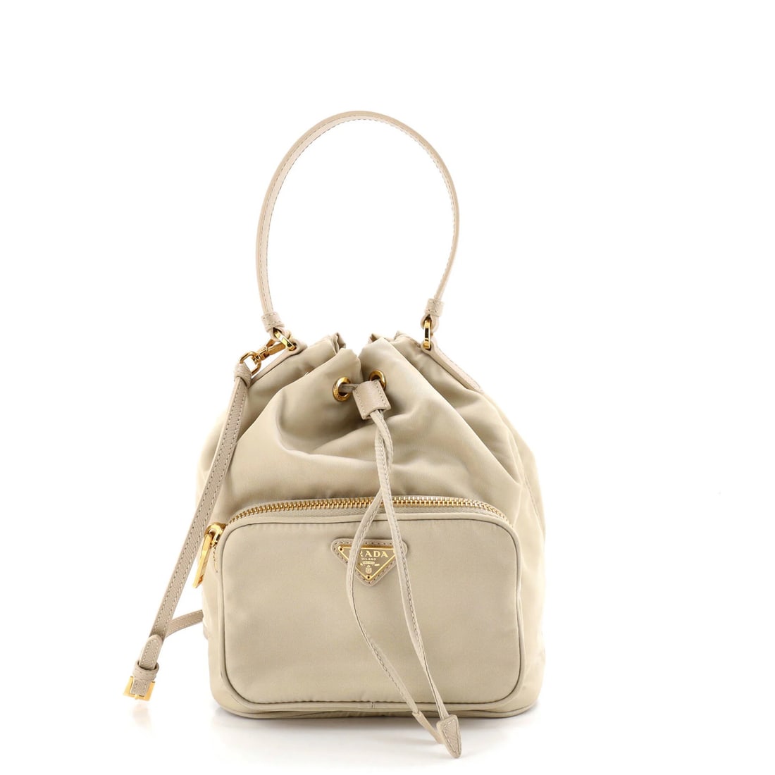 Small Prada Drawstring Bucket Bag Re-Nylon: Small Prada Drawstring Bucket Bag Re-Nylon This listing features Small Prada Drawstring Bucket Bag Re-Nylon. Item specifics are provided below. Item Specifics: Brand: Prada Exterior Material: Nylon