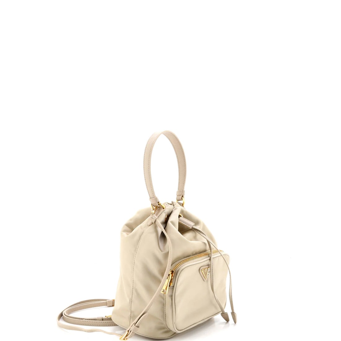 Small Prada Drawstring Bucket Bag Re-Nylon - 2